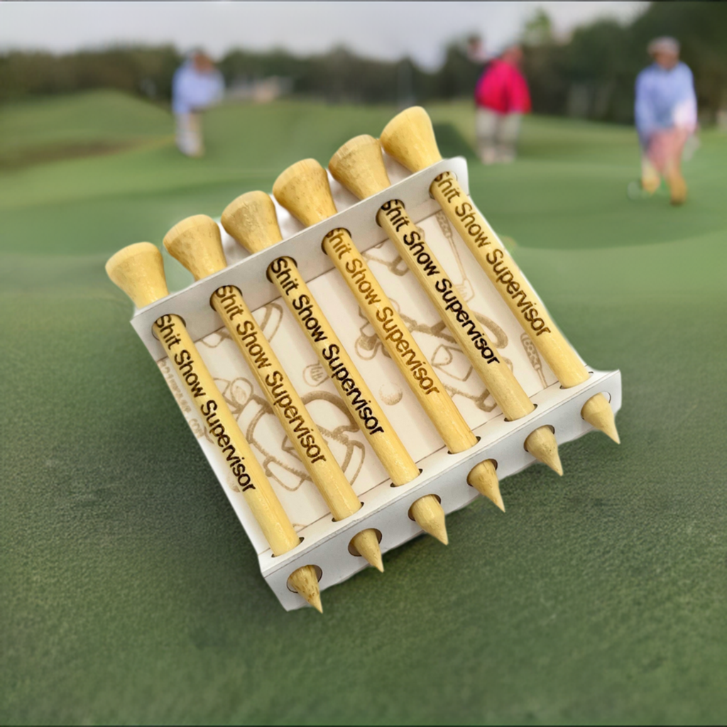 Funny & Custom Engraved Golf Tees for Gifts & Tournaments