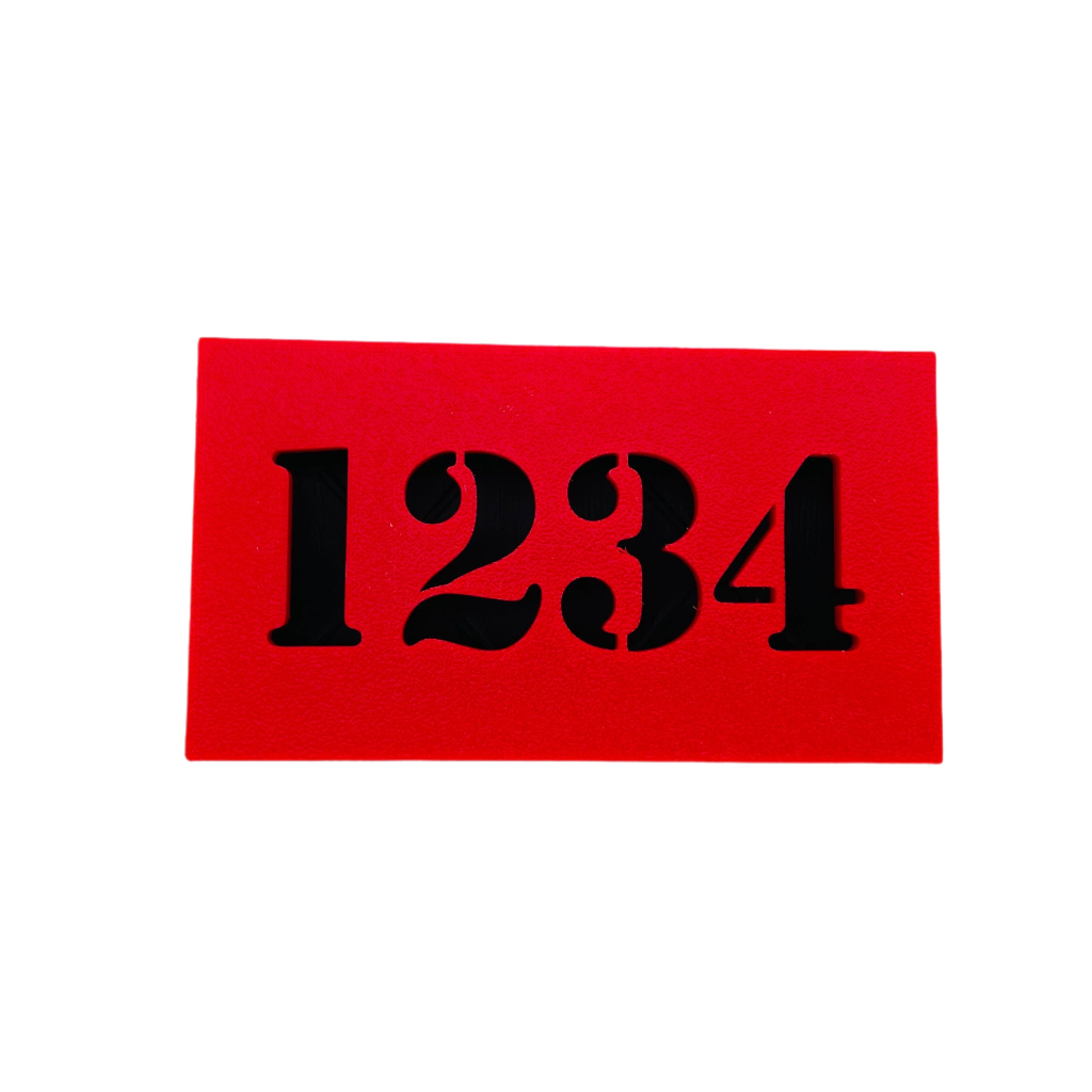 Custom Number Mailbox Flag for Stone or Brick Mailboxes