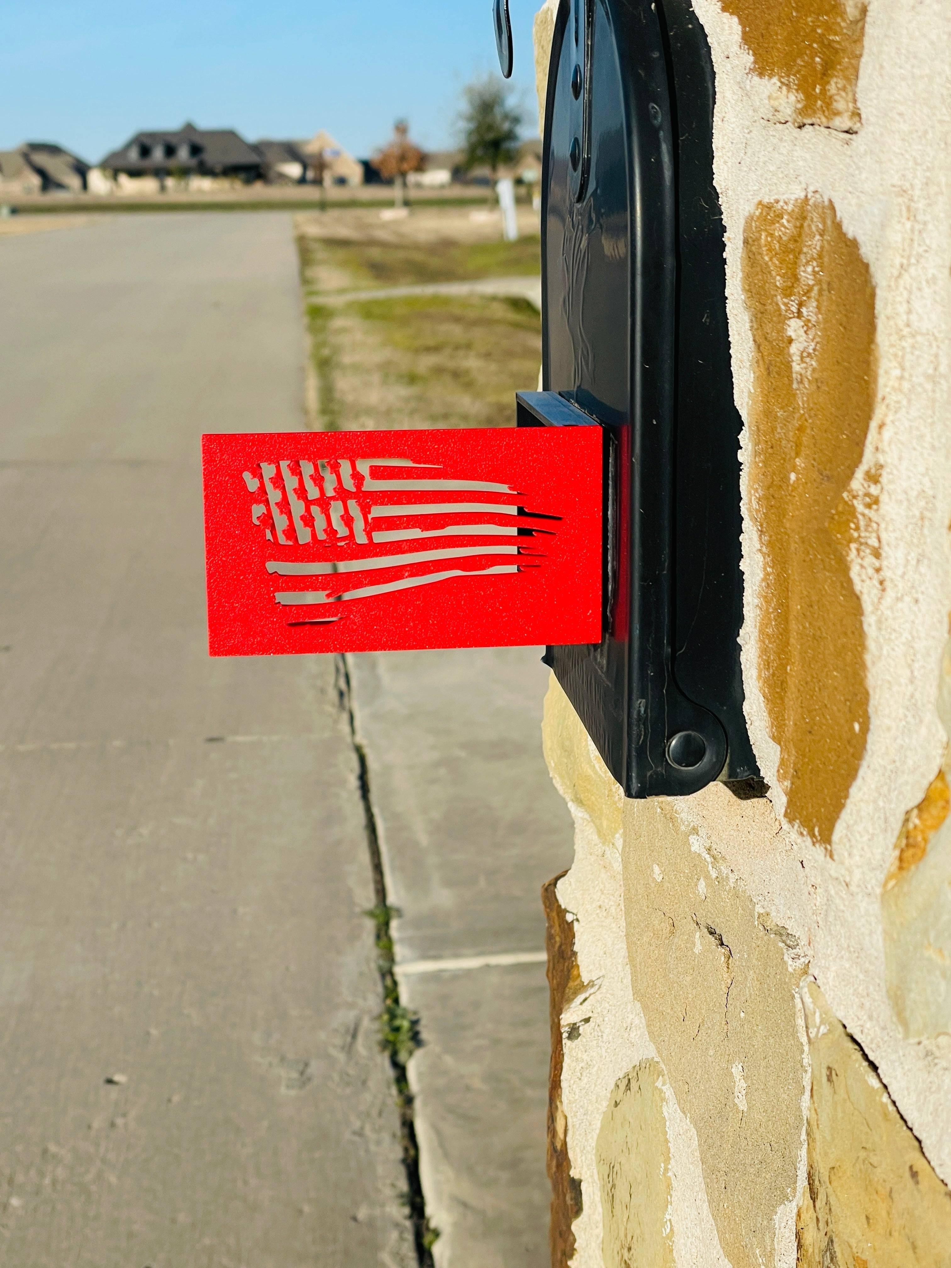Mailbox Flag for Stone or Brick Mailboxes is easily visible for your mail carrier and adds curb appeal to your mailbox.