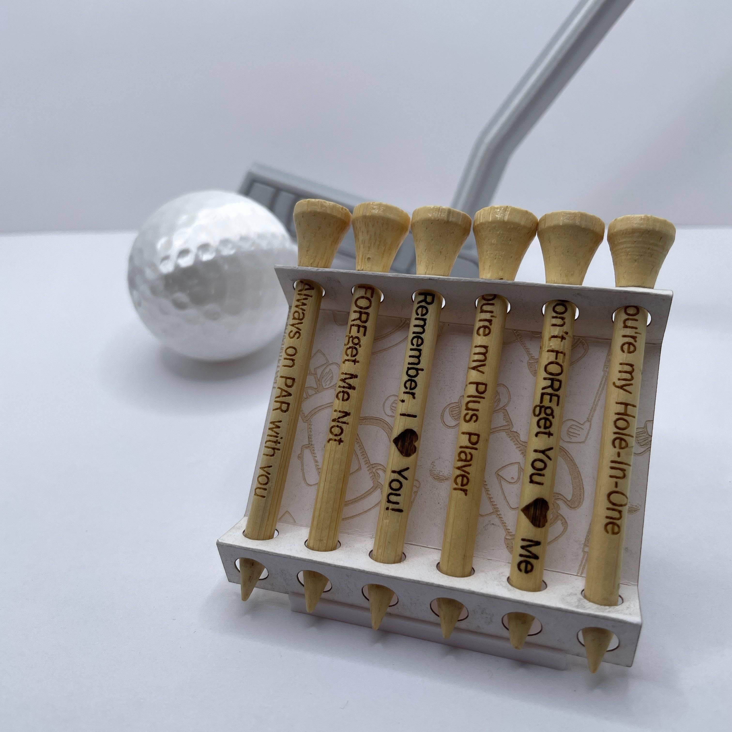 Romantic Bamboo Golf Tees Ð Perfect Gift for Your Golf-Loving Partner