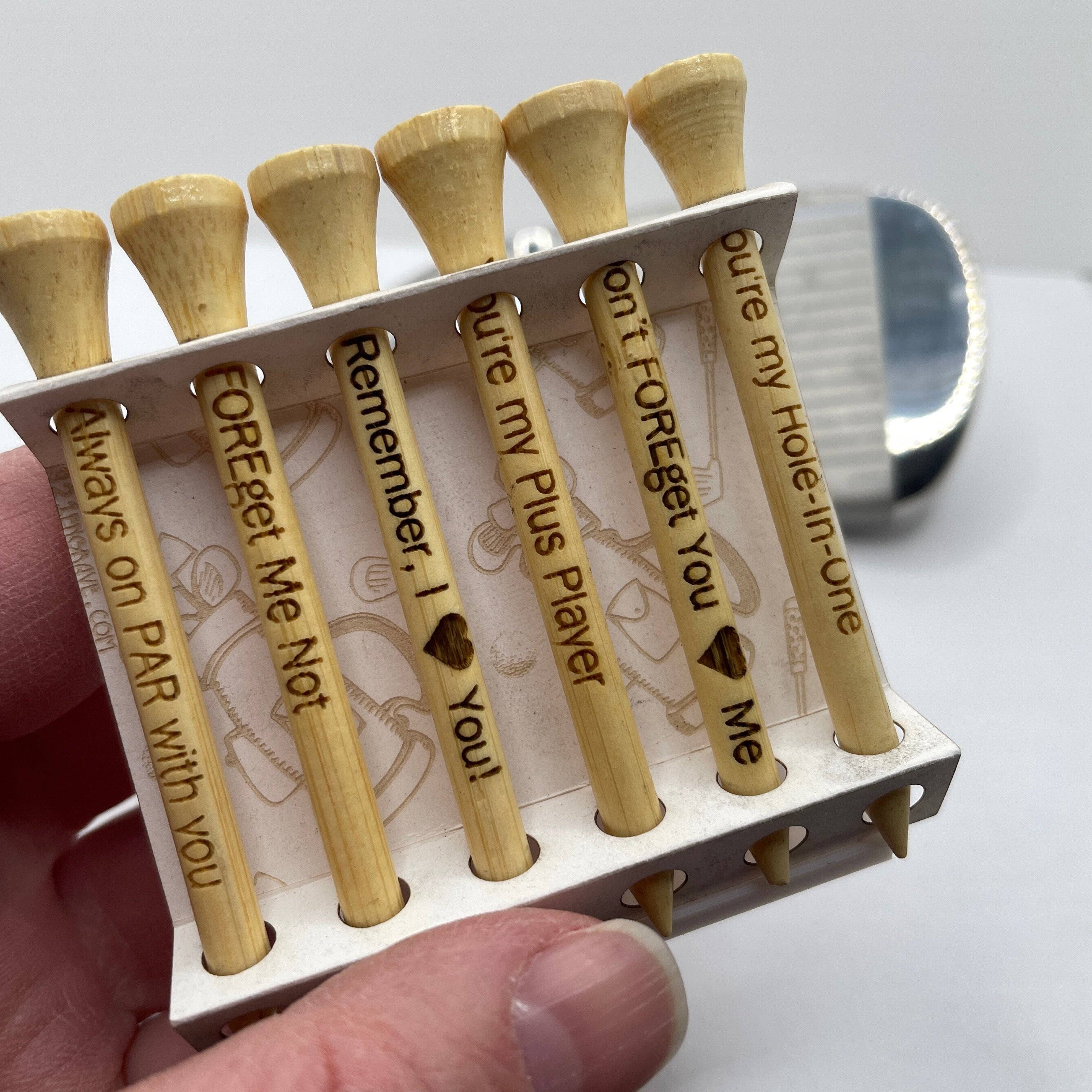 Romantic Bamboo Golf Tees Ð Perfect Gift for Your Golf-Loving Partner