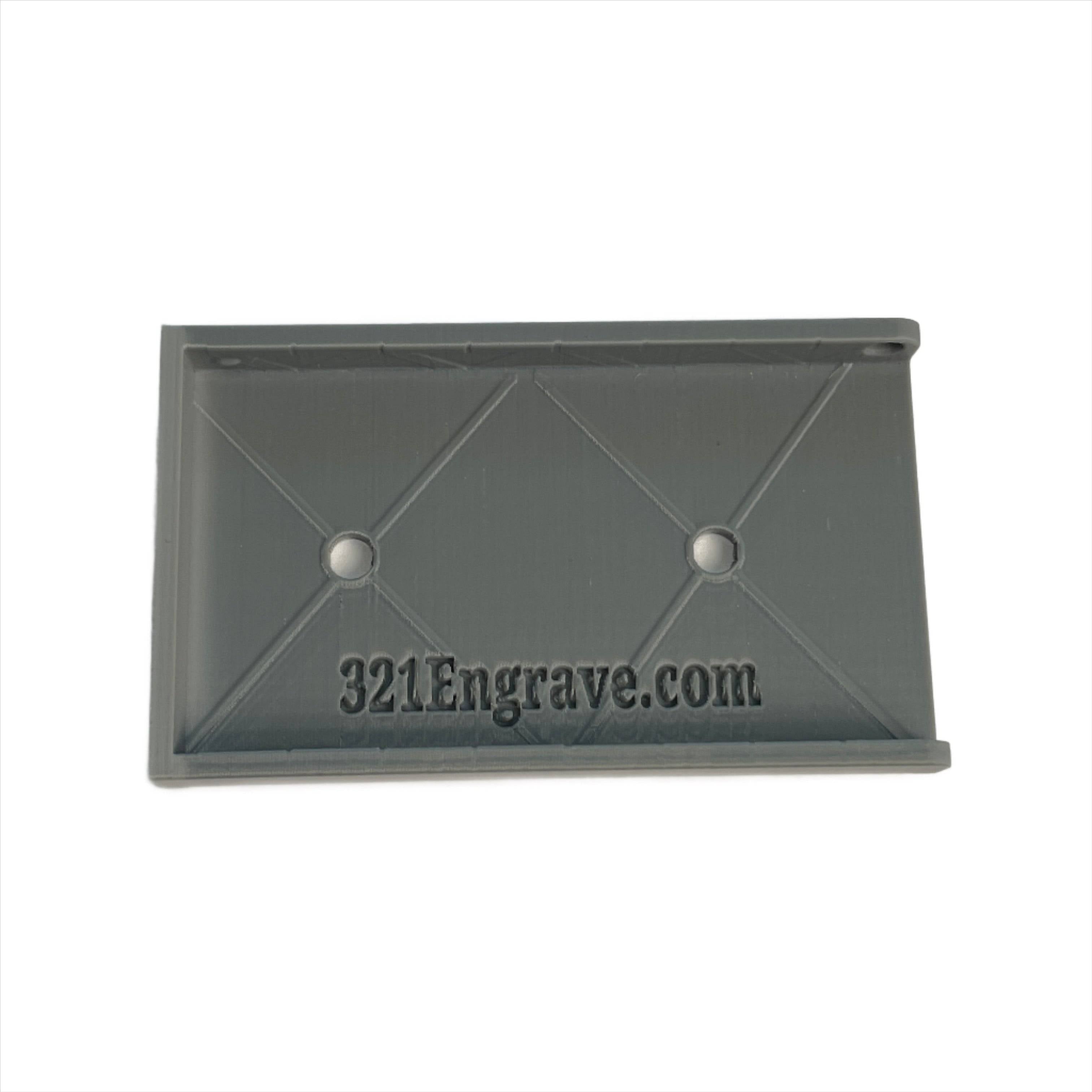 Use this gray base plate to match or offset your mailbox flag for brick or stone mailboxes.