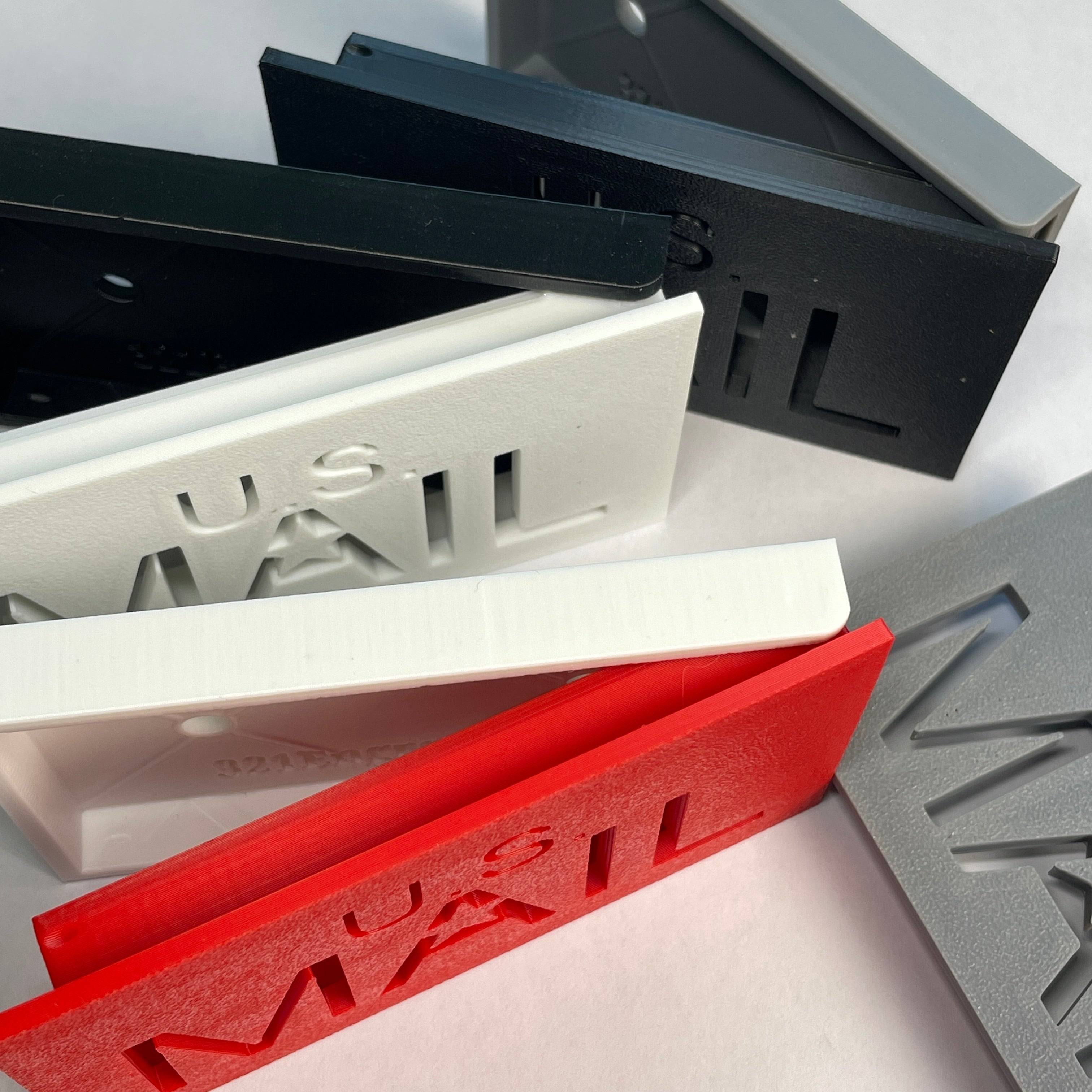 mailbox flag for brick or stone mailbox in mix and match colors. Make your mailbox stand out and be truly unique with custom colors and designs.