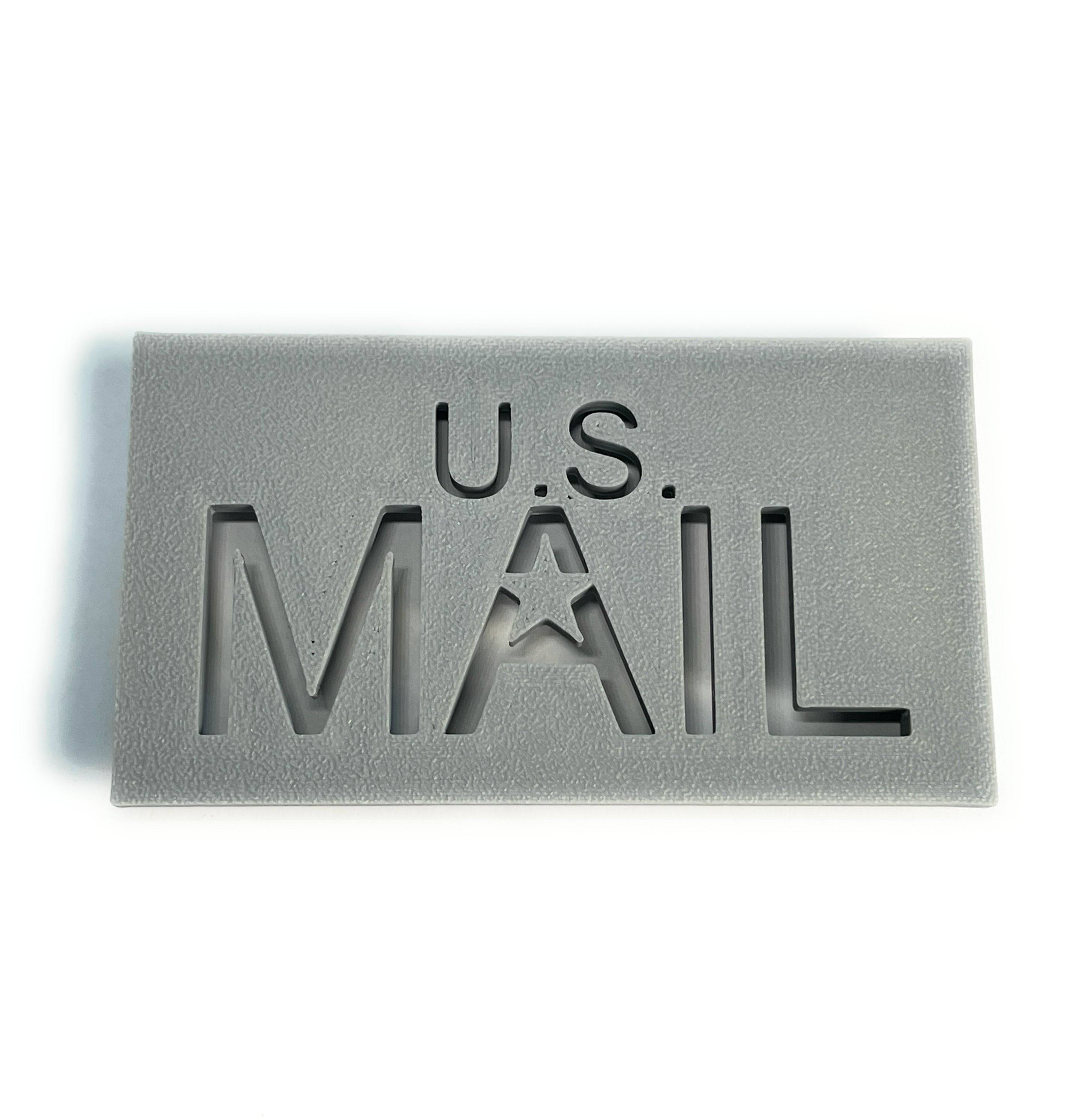 gray front mailbox flag for brick or stone mailboxes is a unique color that will set your mailbox decor apart. 
