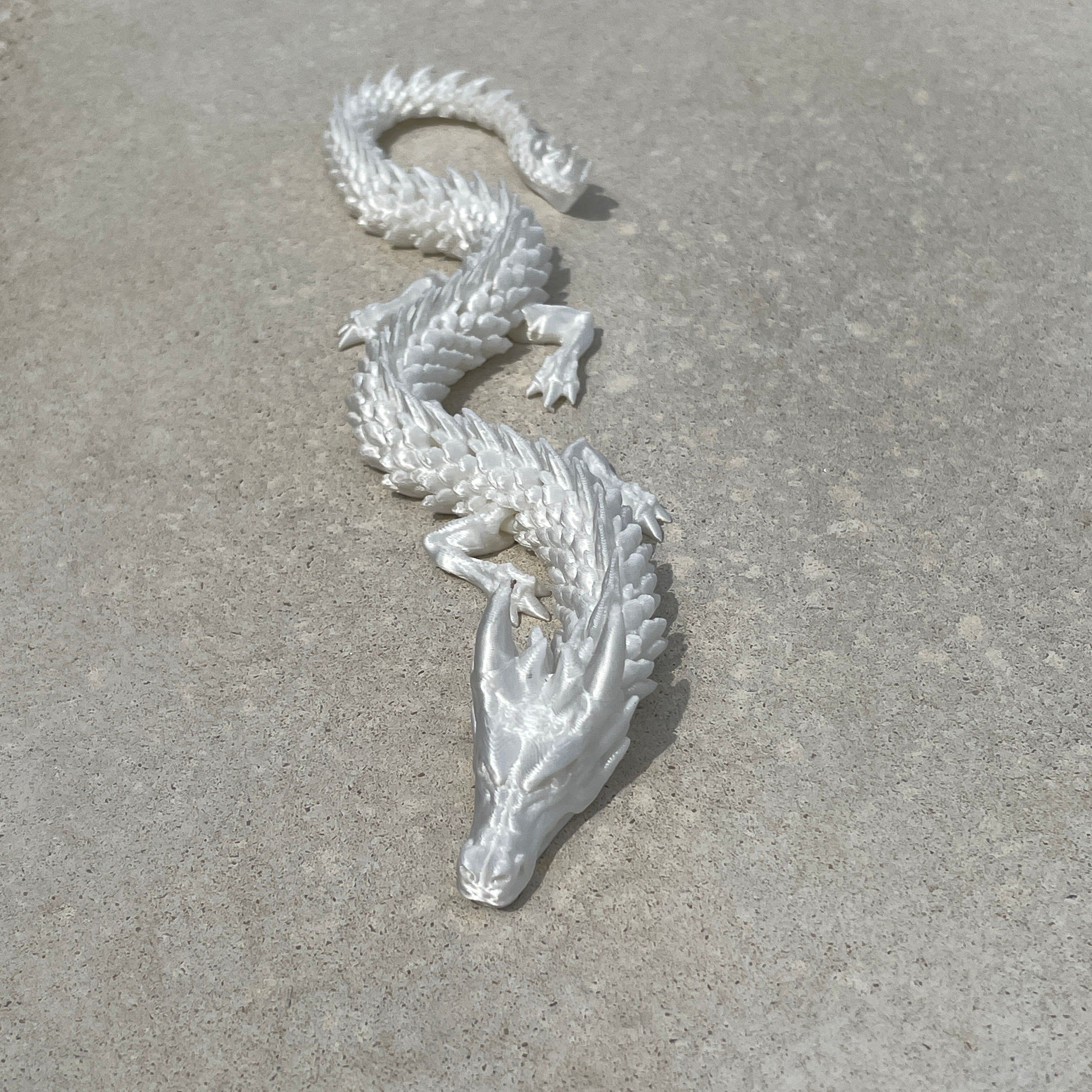 3D Printed Articulated Crystal Fire Dragon Ð Solid & Multicolor