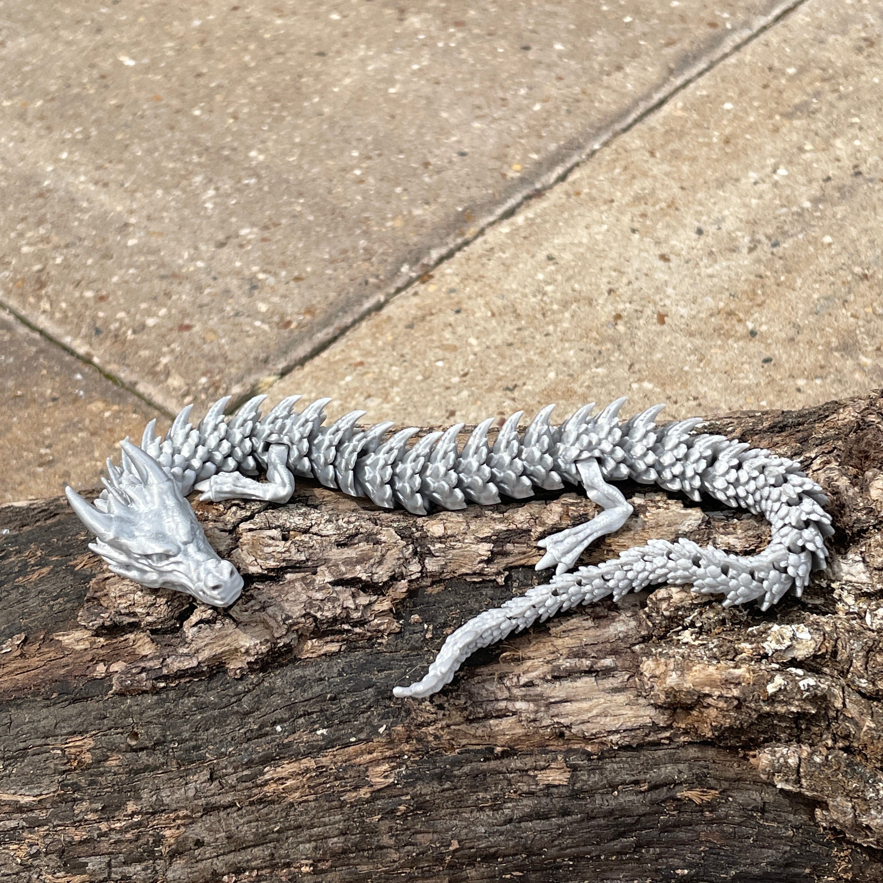 3D Printed Articulated Crystal Fire Dragon Ð Solid & Multicolor