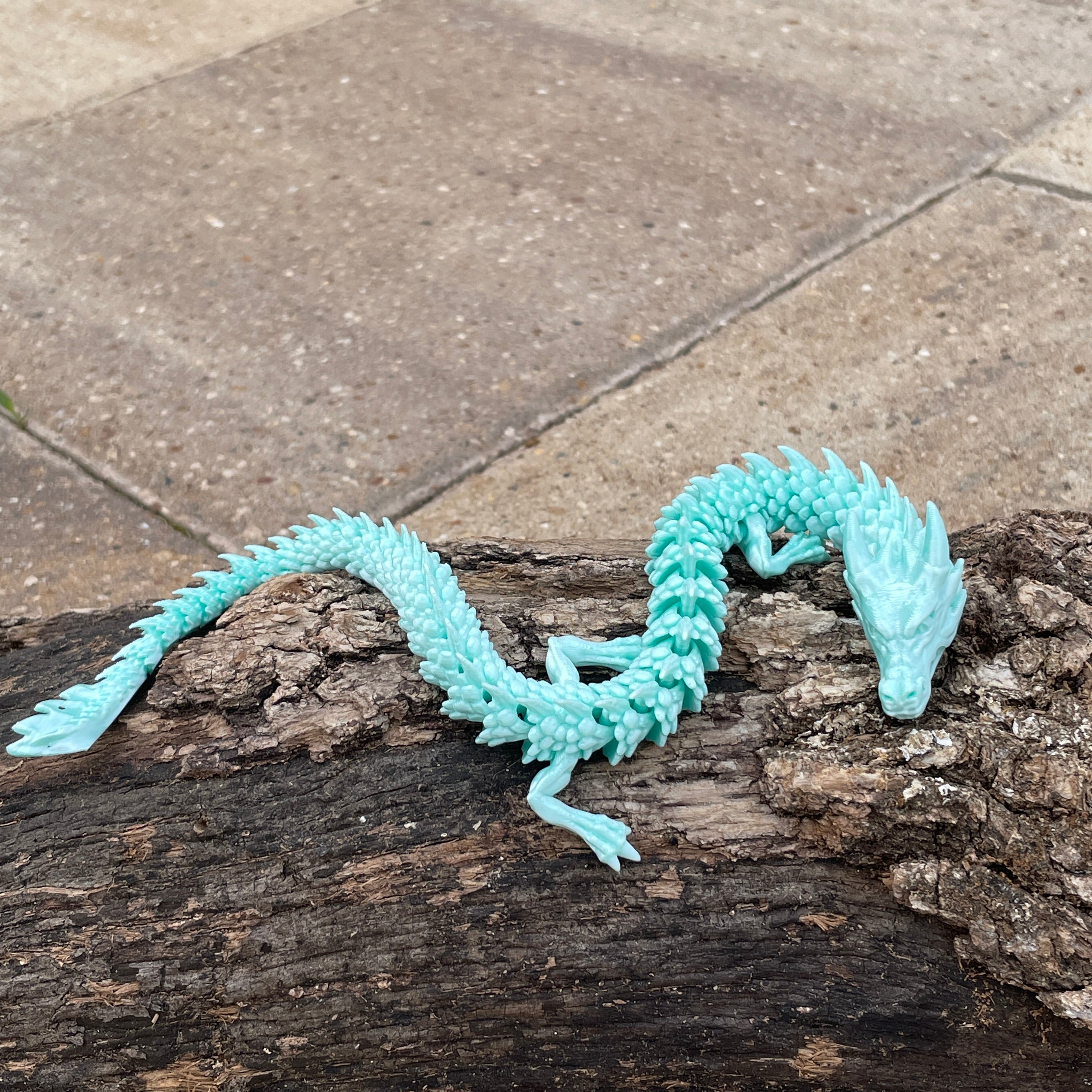 3D Printed Articulated Crystal Fire Dragon Ð Solid & Multicolor