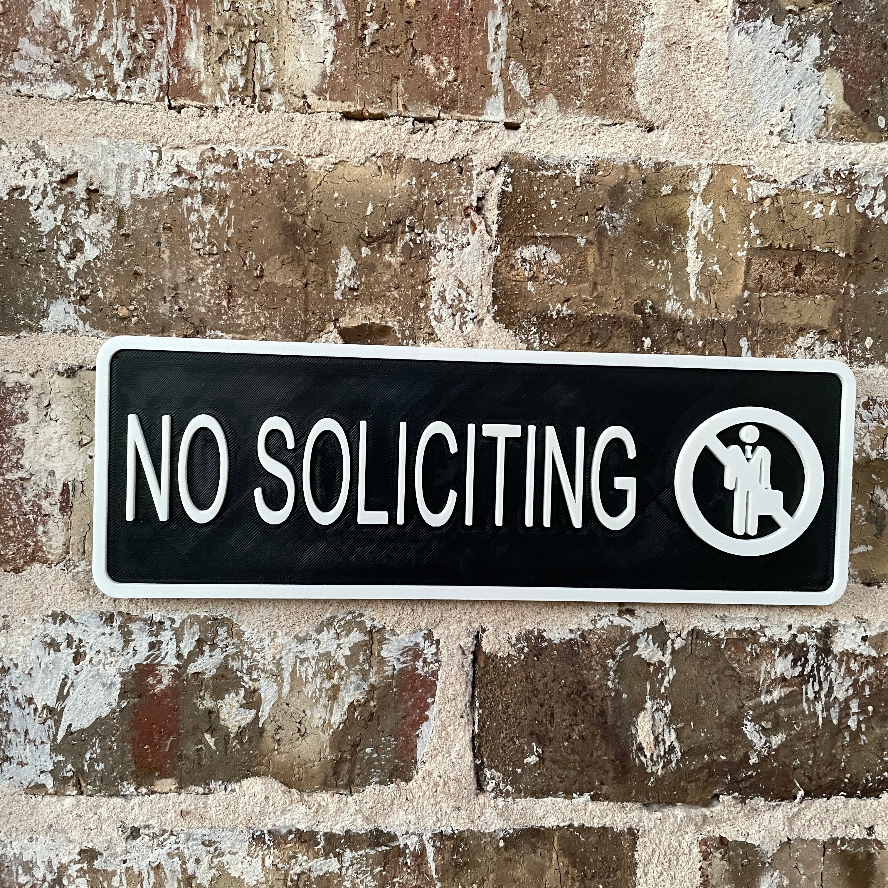 No Soliciting – Custom Entrance Sign