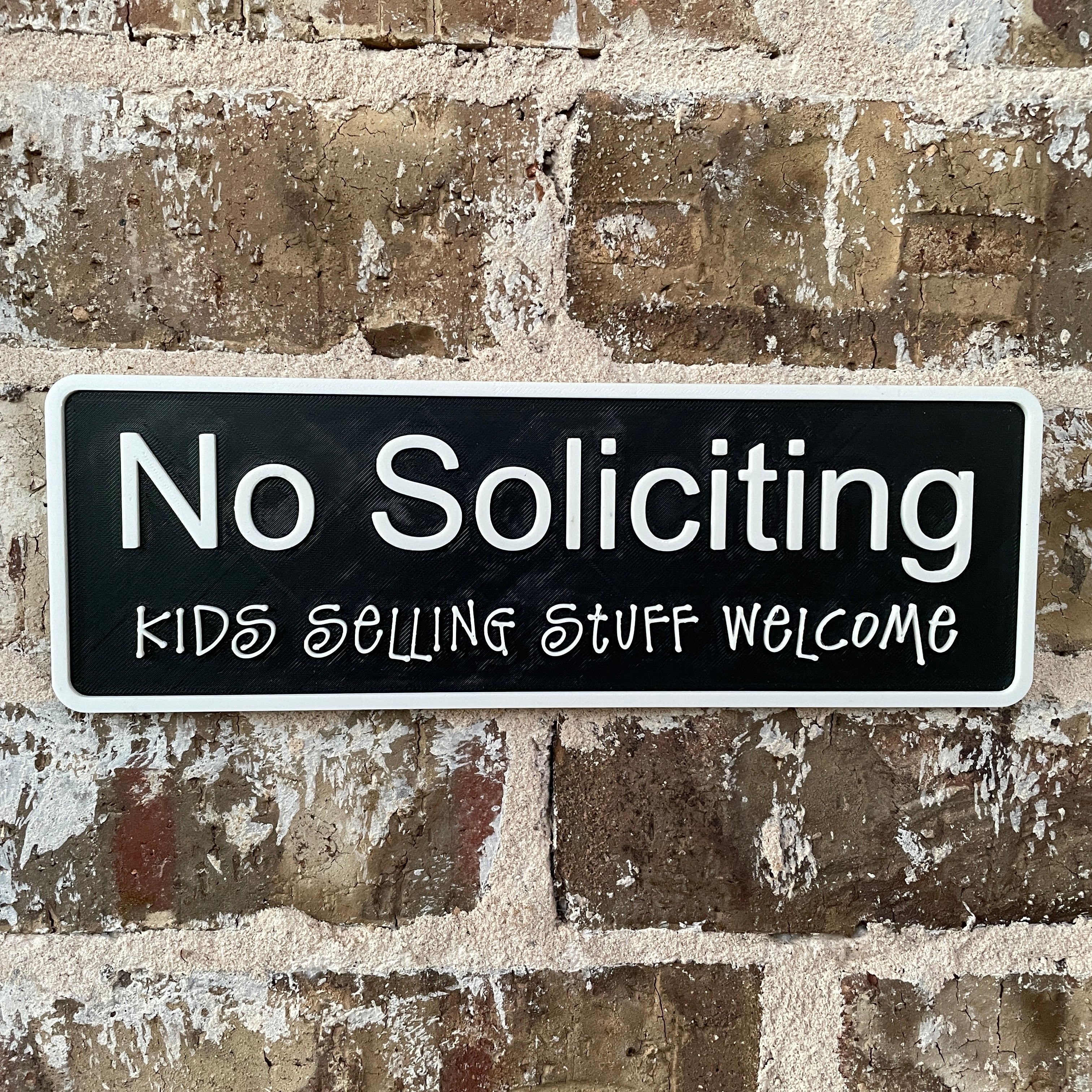 No Soliciting – Custom Entrance Sign