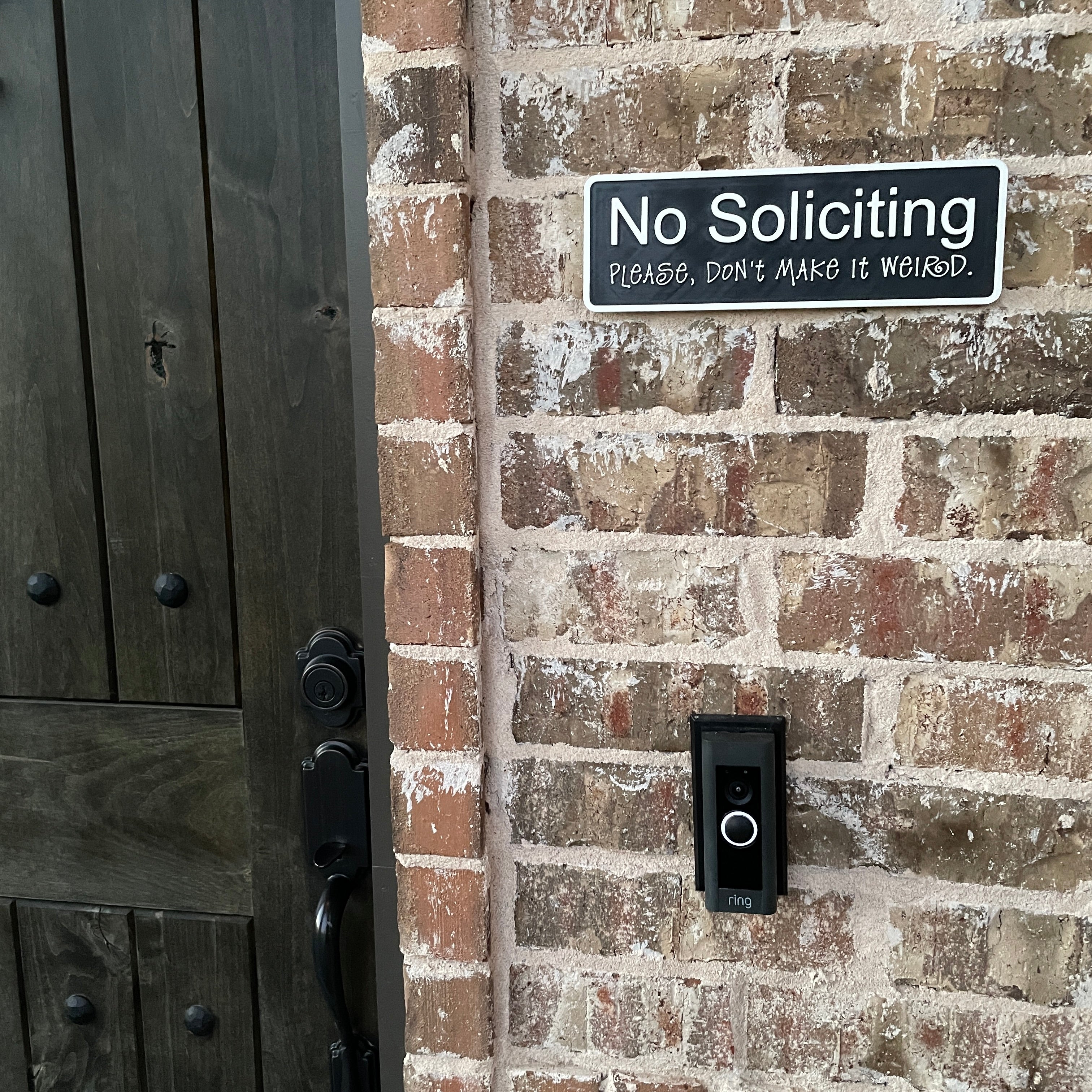 No Soliciting – Custom Entrance Sign