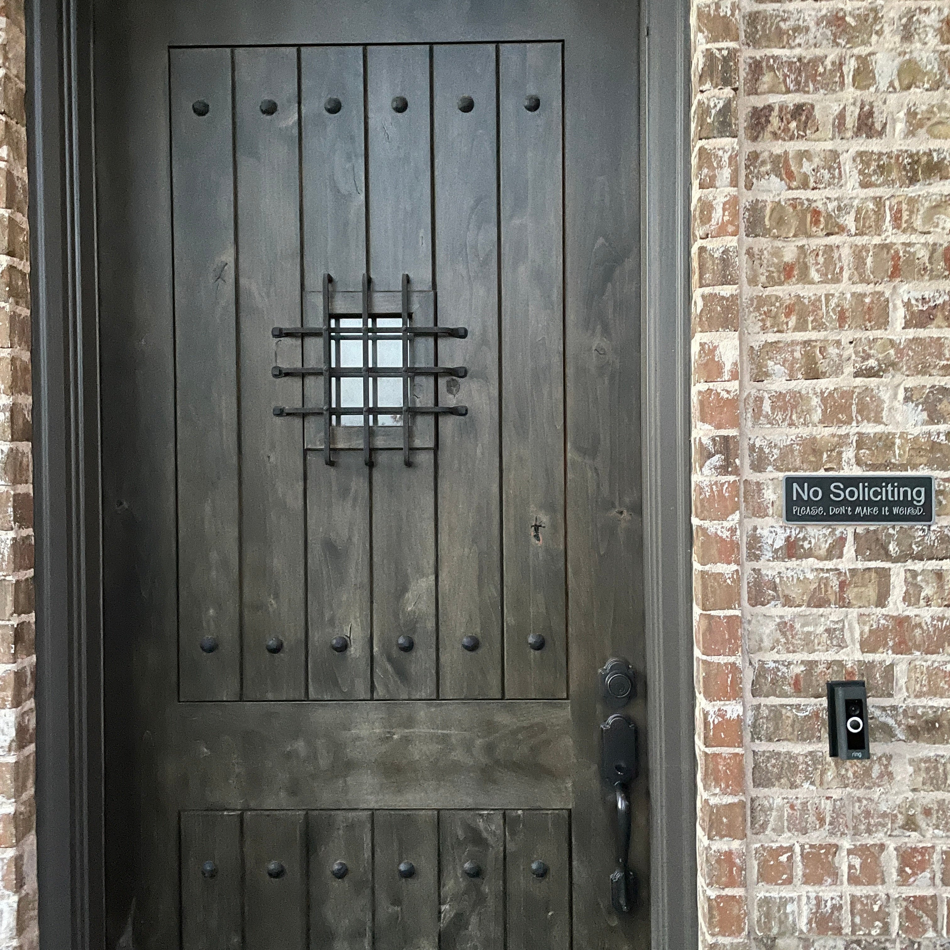 No Soliciting – Custom Entrance Sign