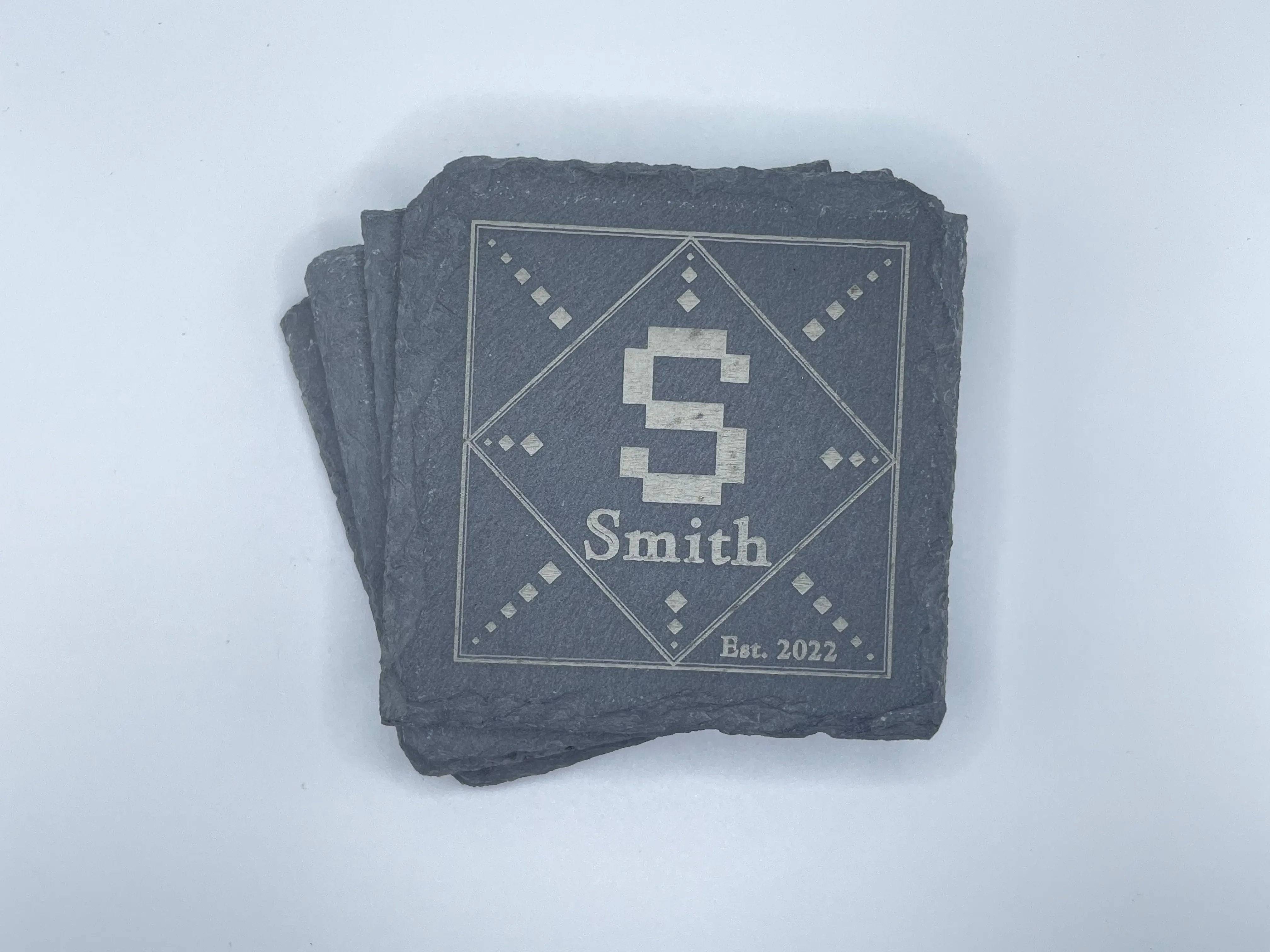 8-Bit Squares Custom Coaster Square Set of 4