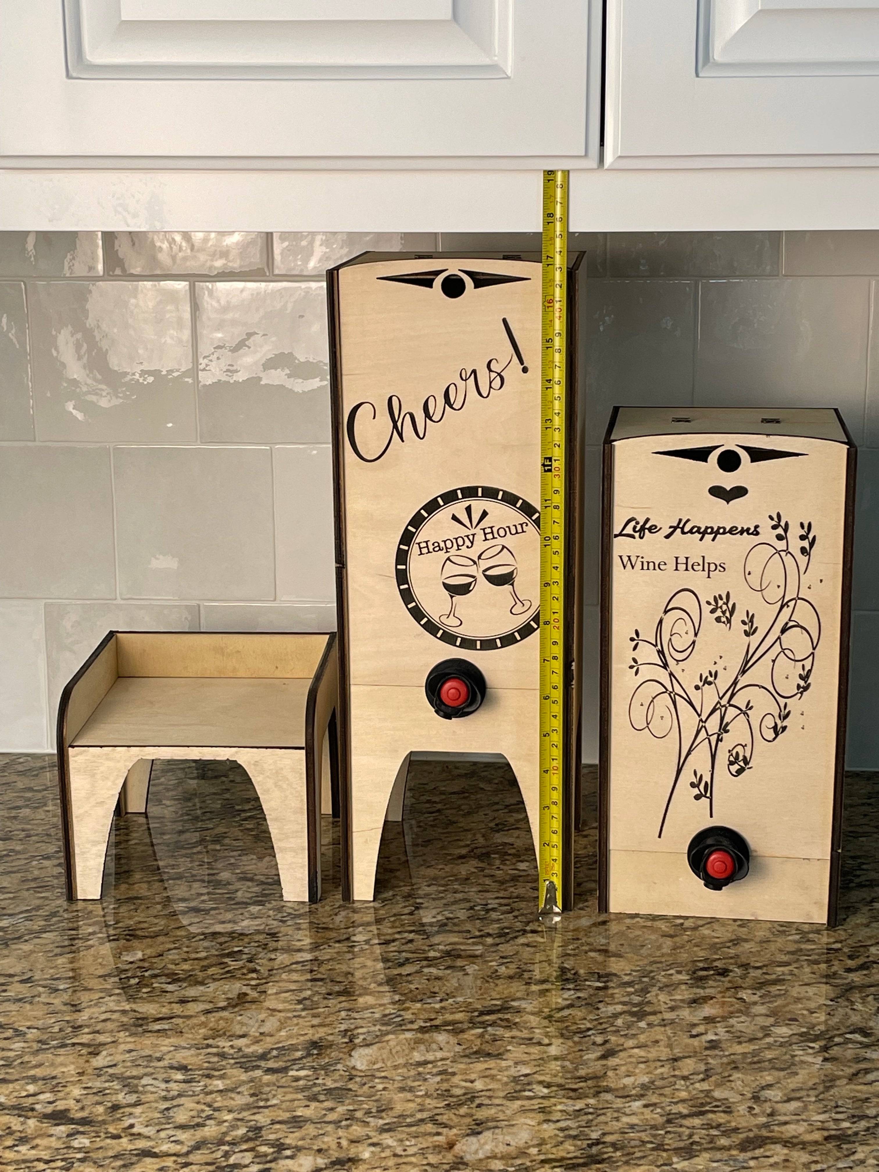 Elegant Wooden Box Wine Case – Stylish & Reusable Cover for Boxed Wine