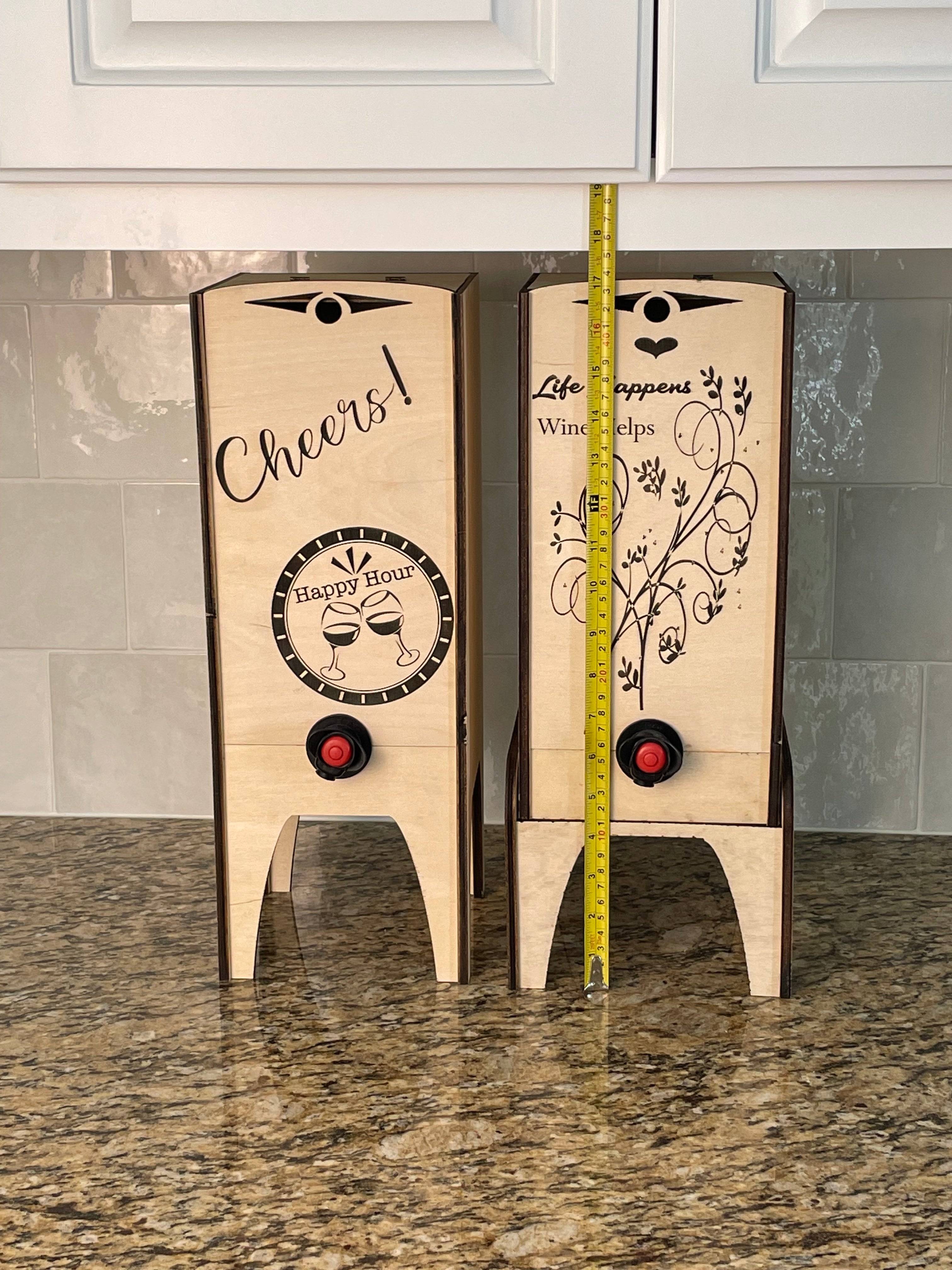 Elegant Wooden Box Wine Case – Stylish & Reusable Cover for Boxed Wine