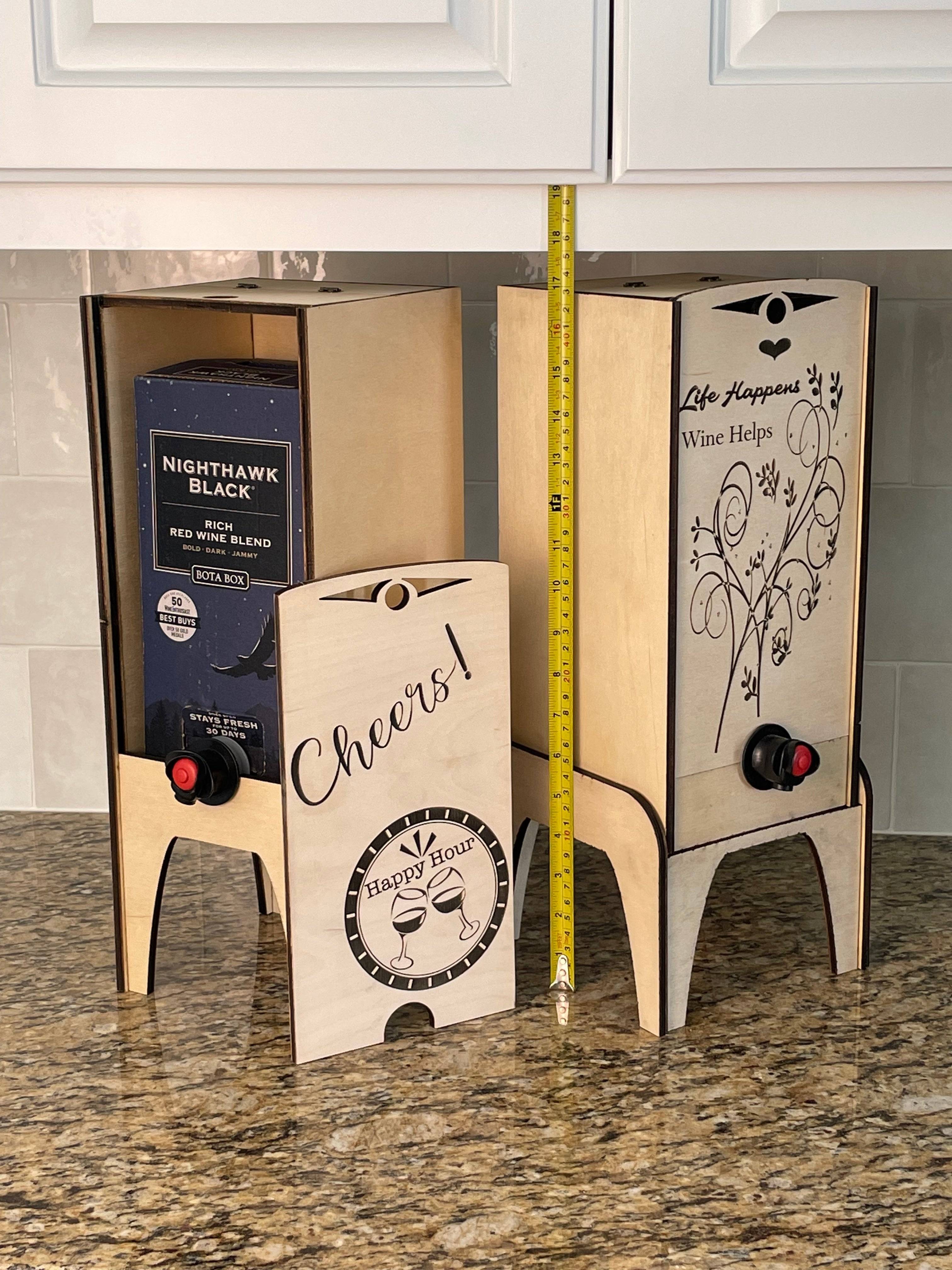 Elegant Wooden Box Wine Case – Stylish & Reusable Cover for Boxed Wine