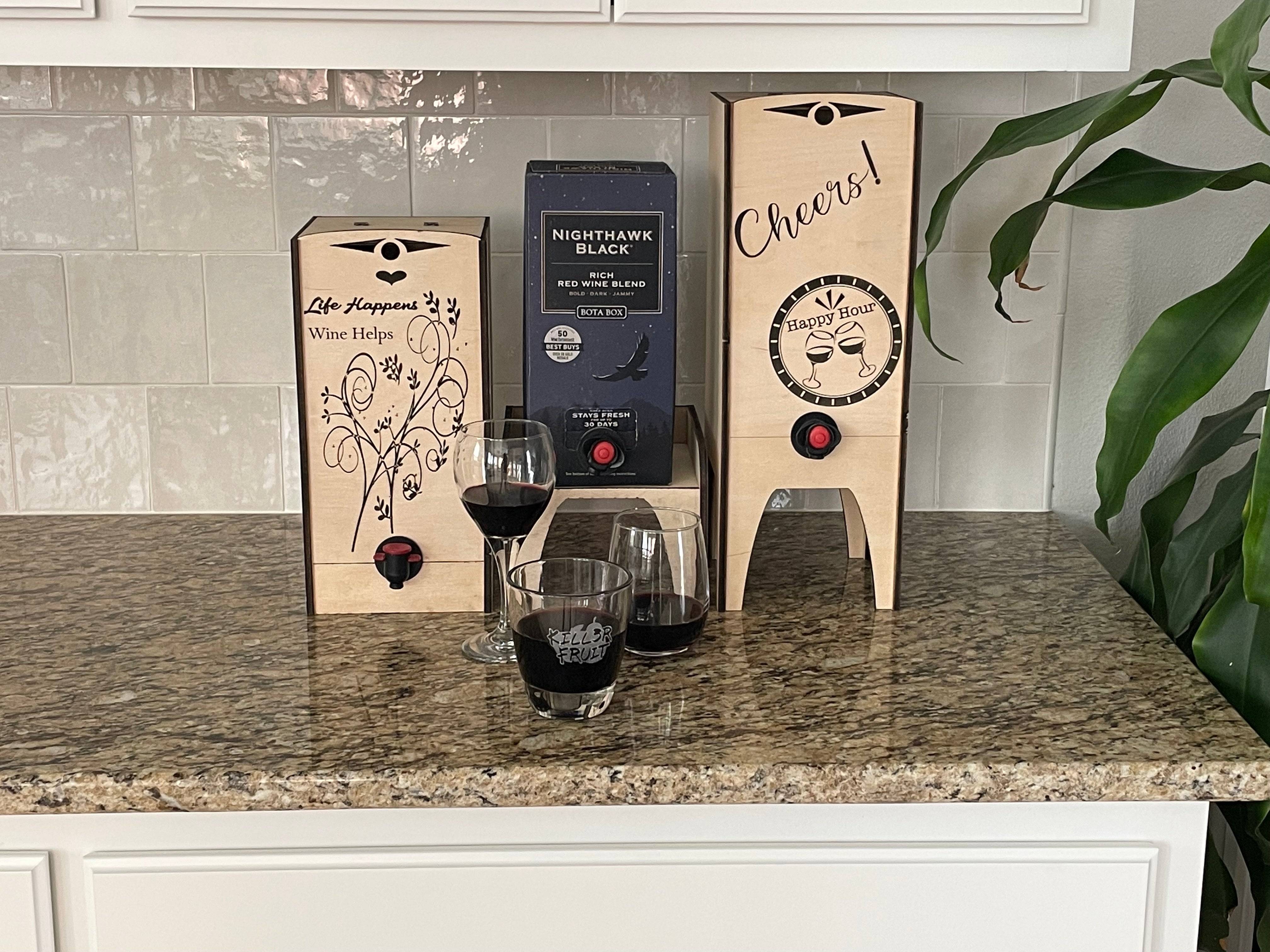 Elegant Wooden Box Wine Case – Stylish & Reusable Cover for Boxed Wine