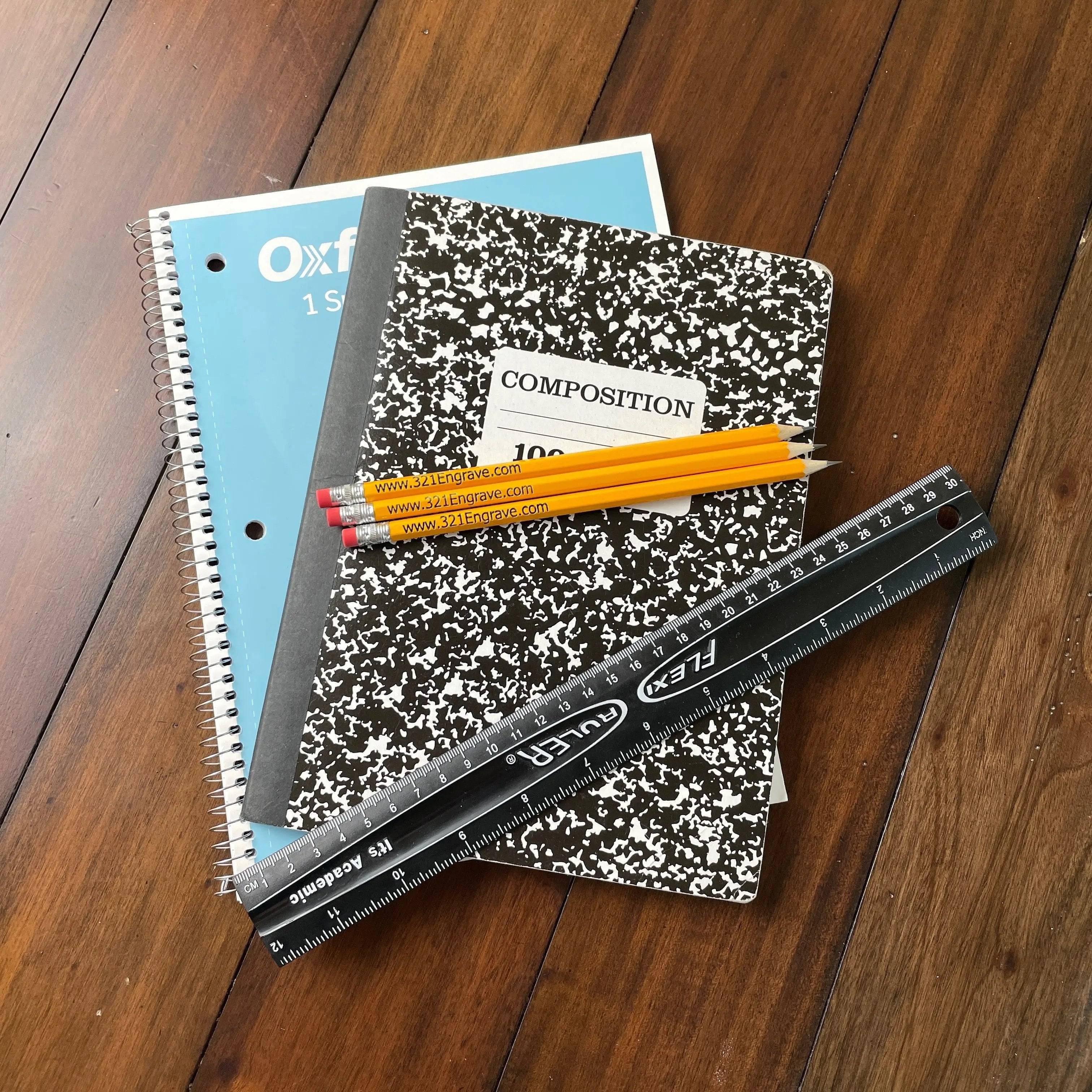 Personalized Yellow #2 Pencils Ð Custom Engraved (Set of 8)