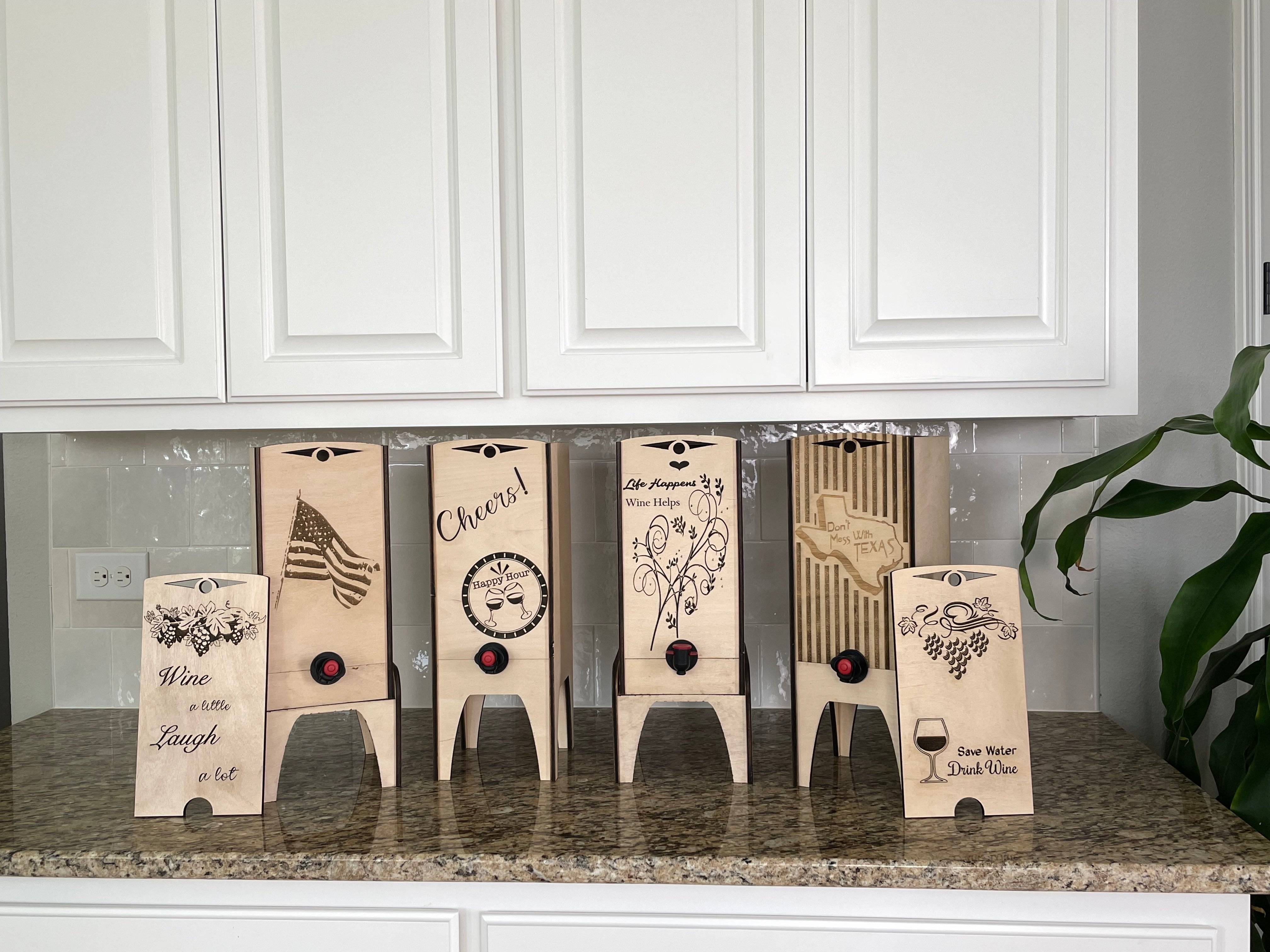 Elegant Wooden Box Wine Case – Stylish & Reusable Cover for Boxed Wine