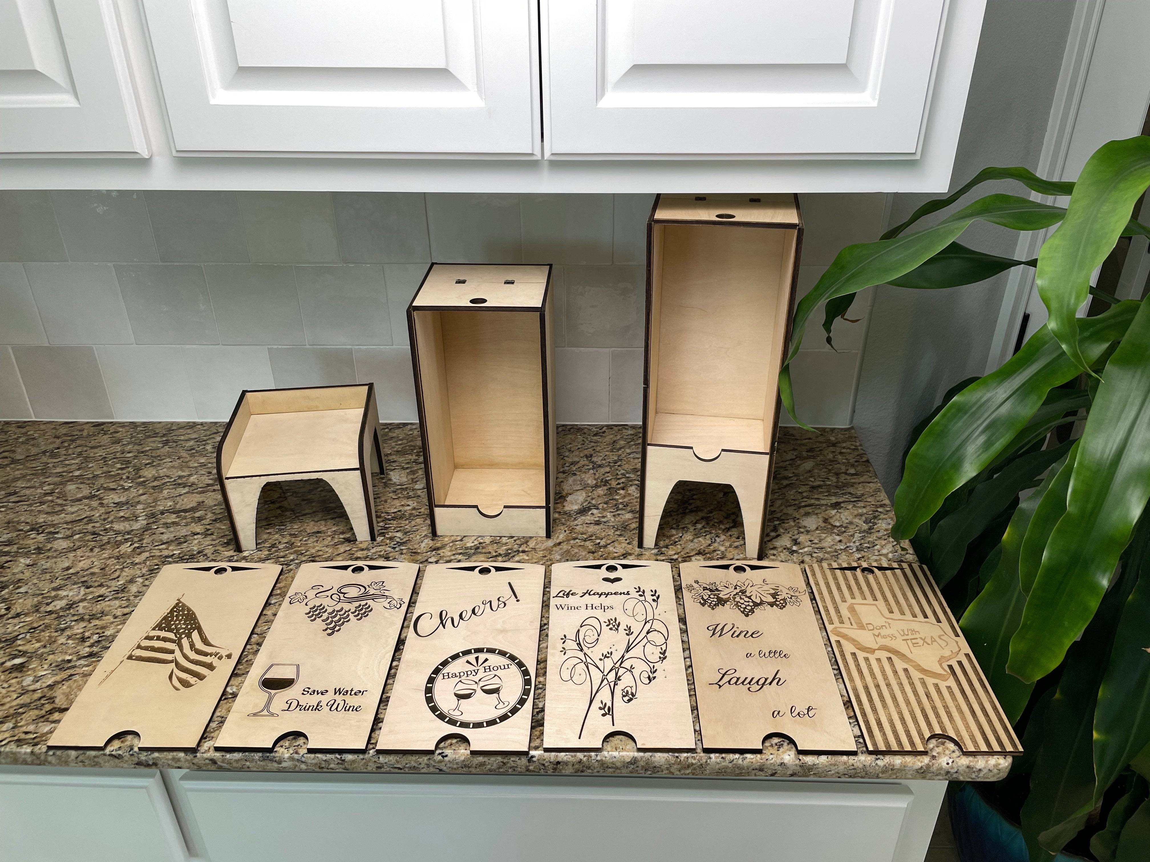 Elegant Wooden Box Wine Case – Stylish & Reusable Cover for Boxed Wine