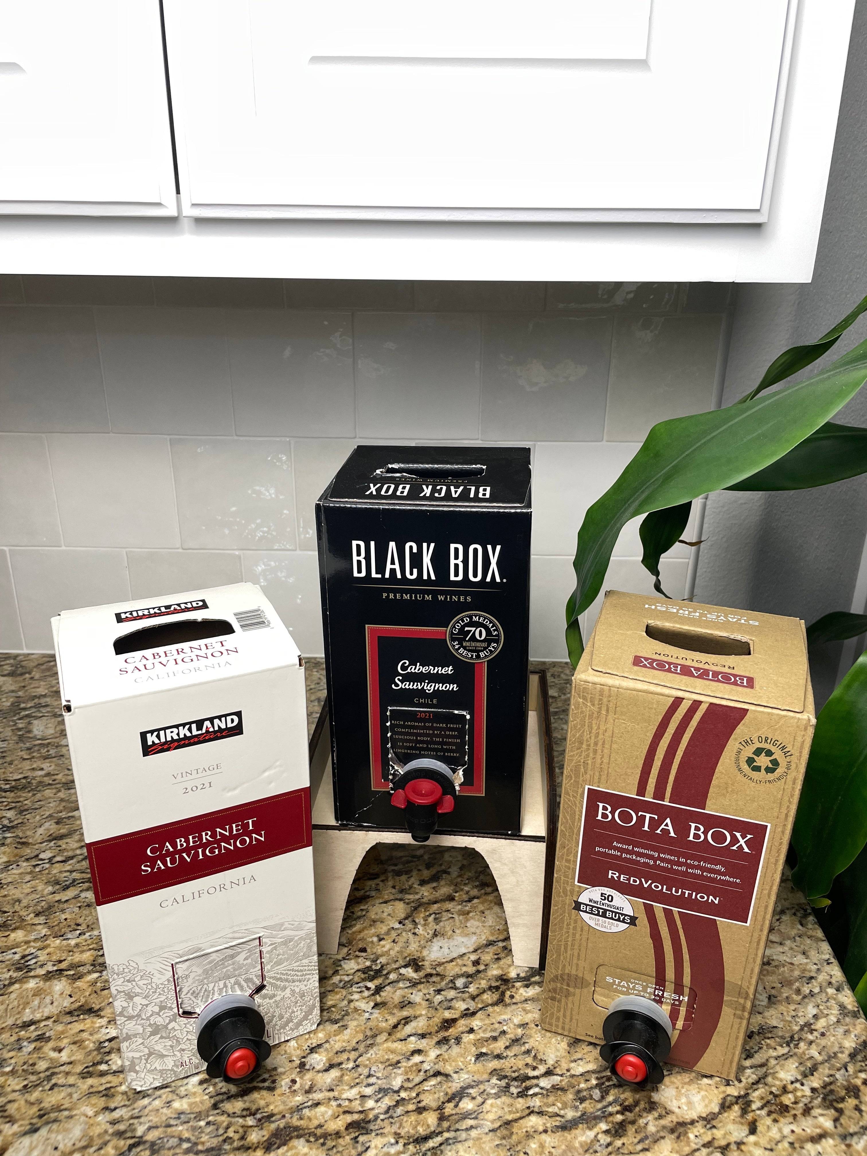 Classy Wooden Box Wine Stand