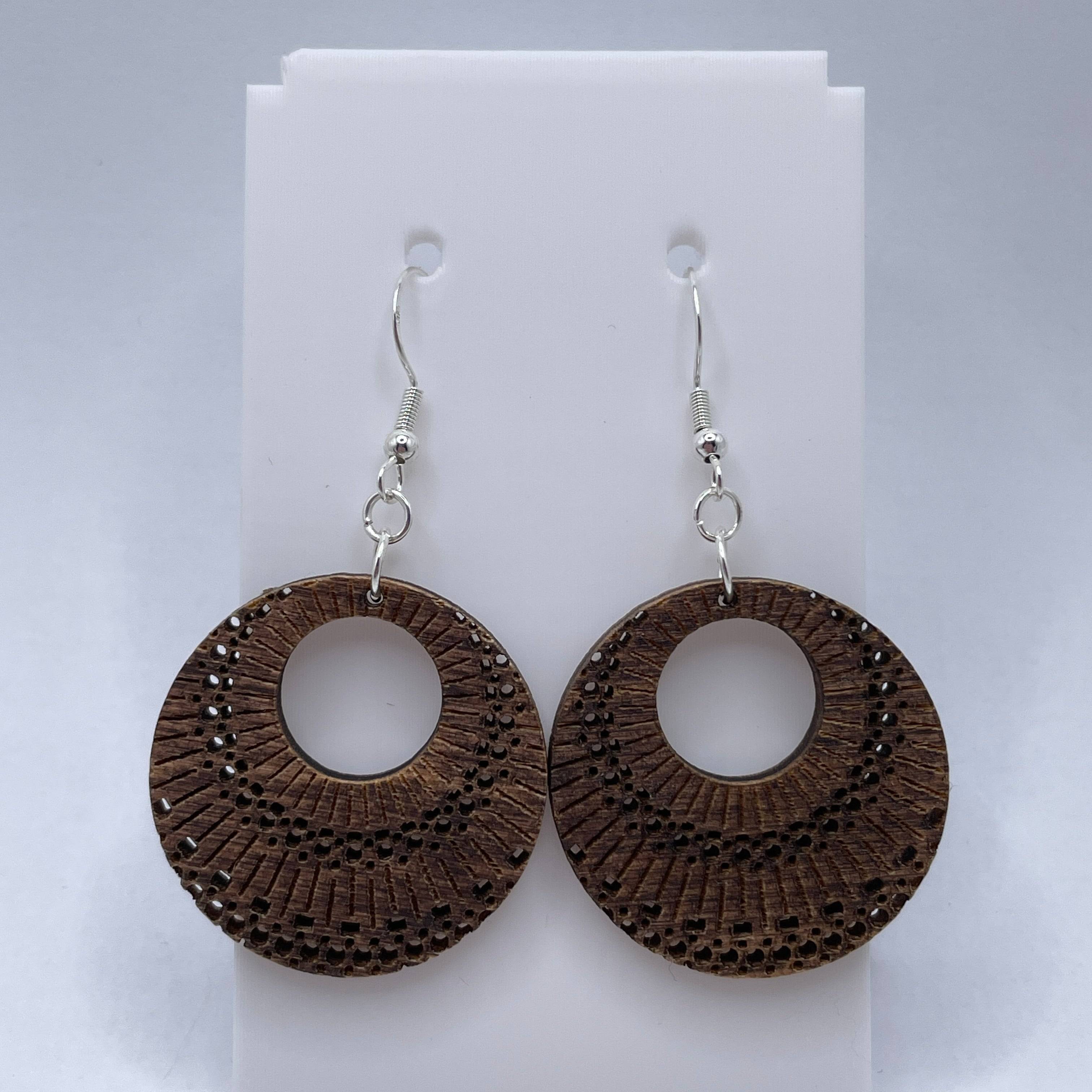 Boho Wooden Dangle Earrings