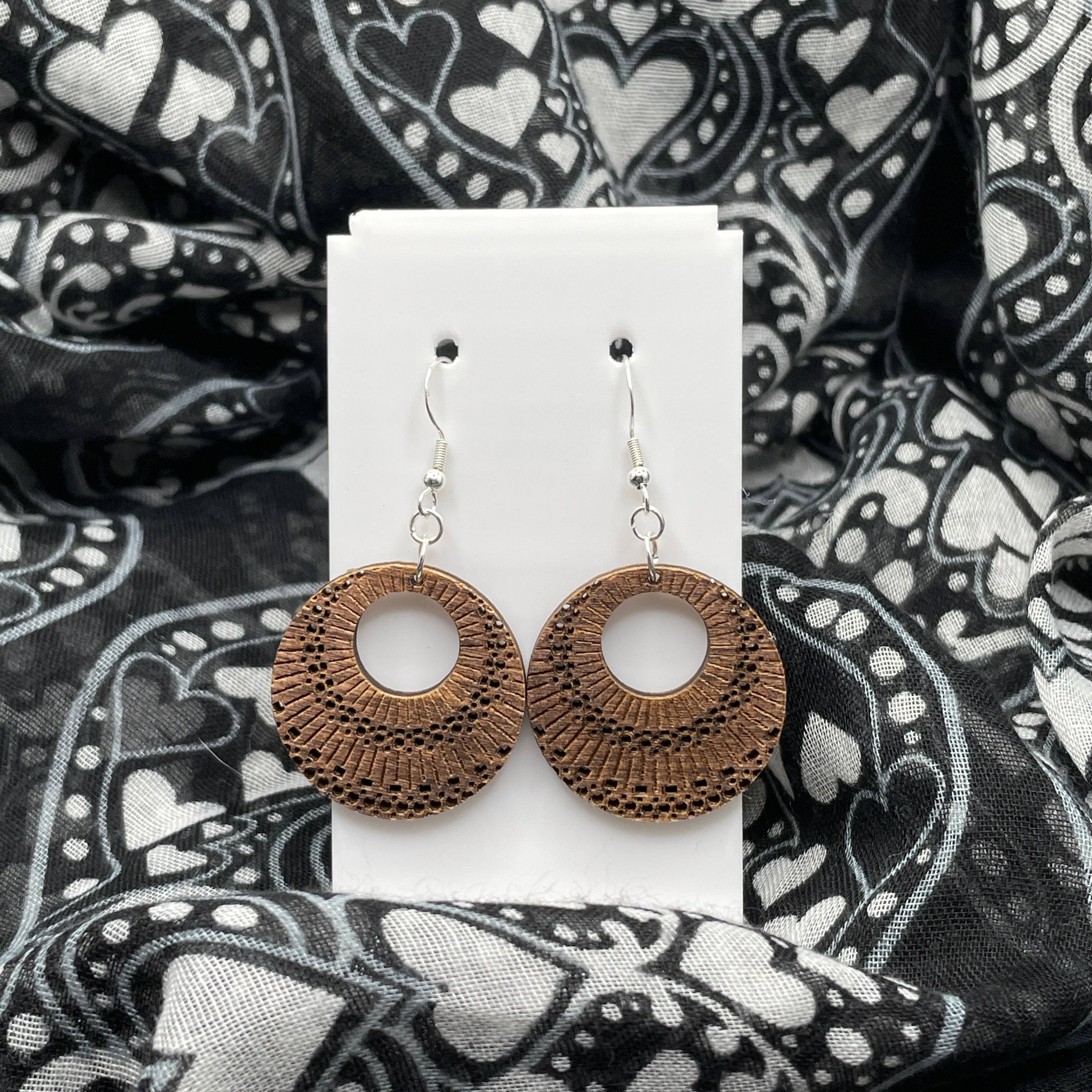 Boho Wooden Dangle Earrings