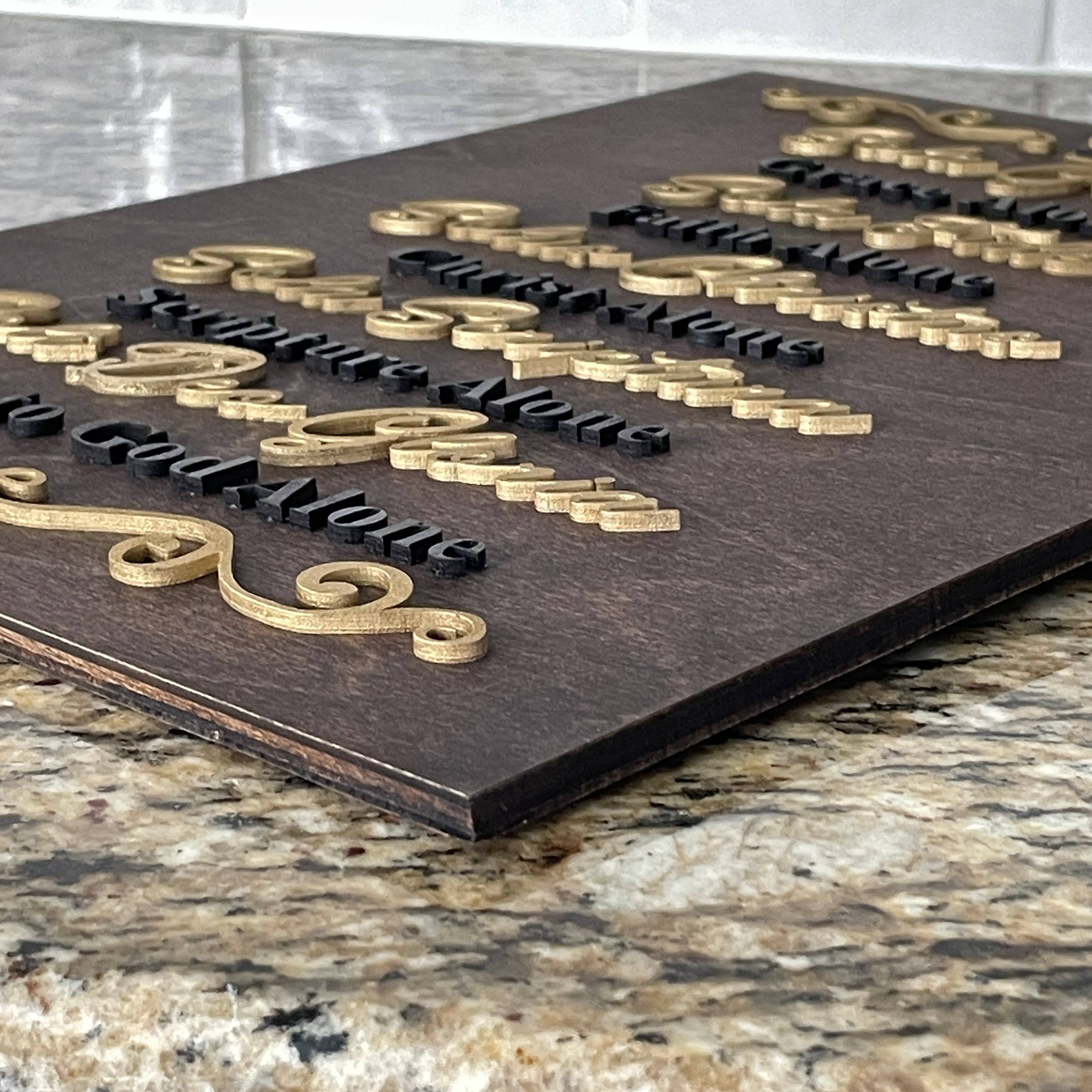 Five Solas Wall Hanging Artwork