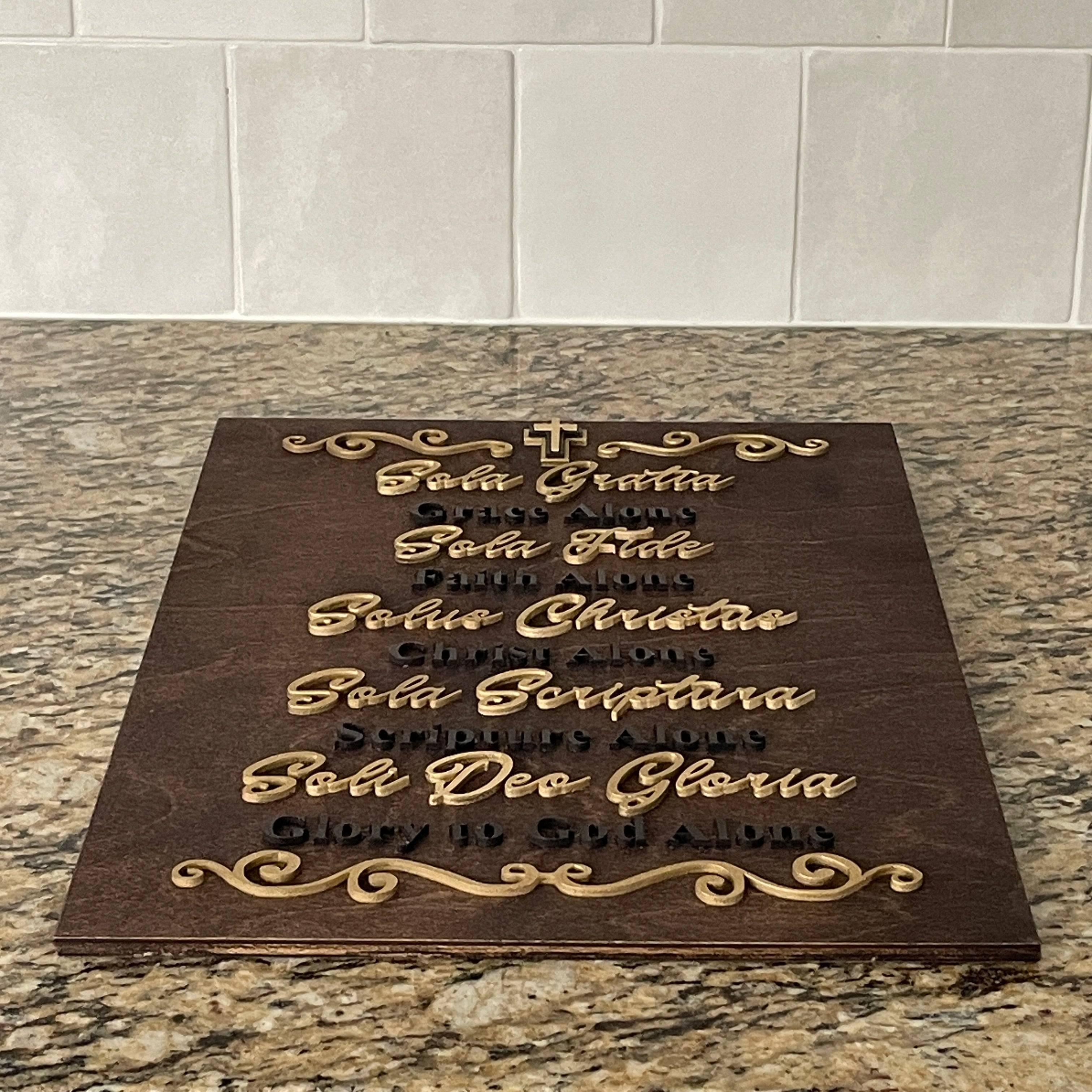 Five Solas Wall Hanging Artwork