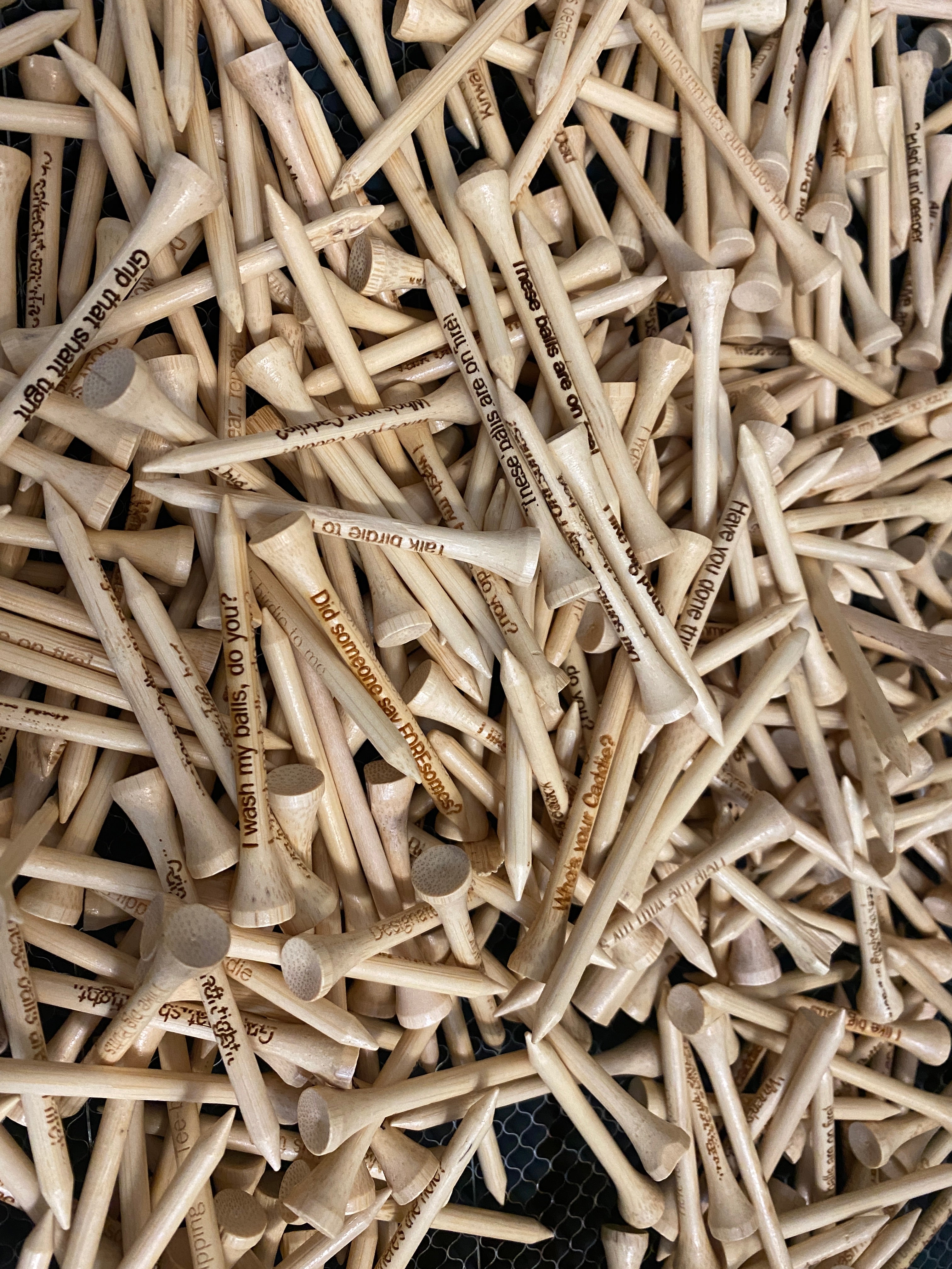 Personalized Golf Tees Ð Custom Engraved Set of 6 for Events & Gifts