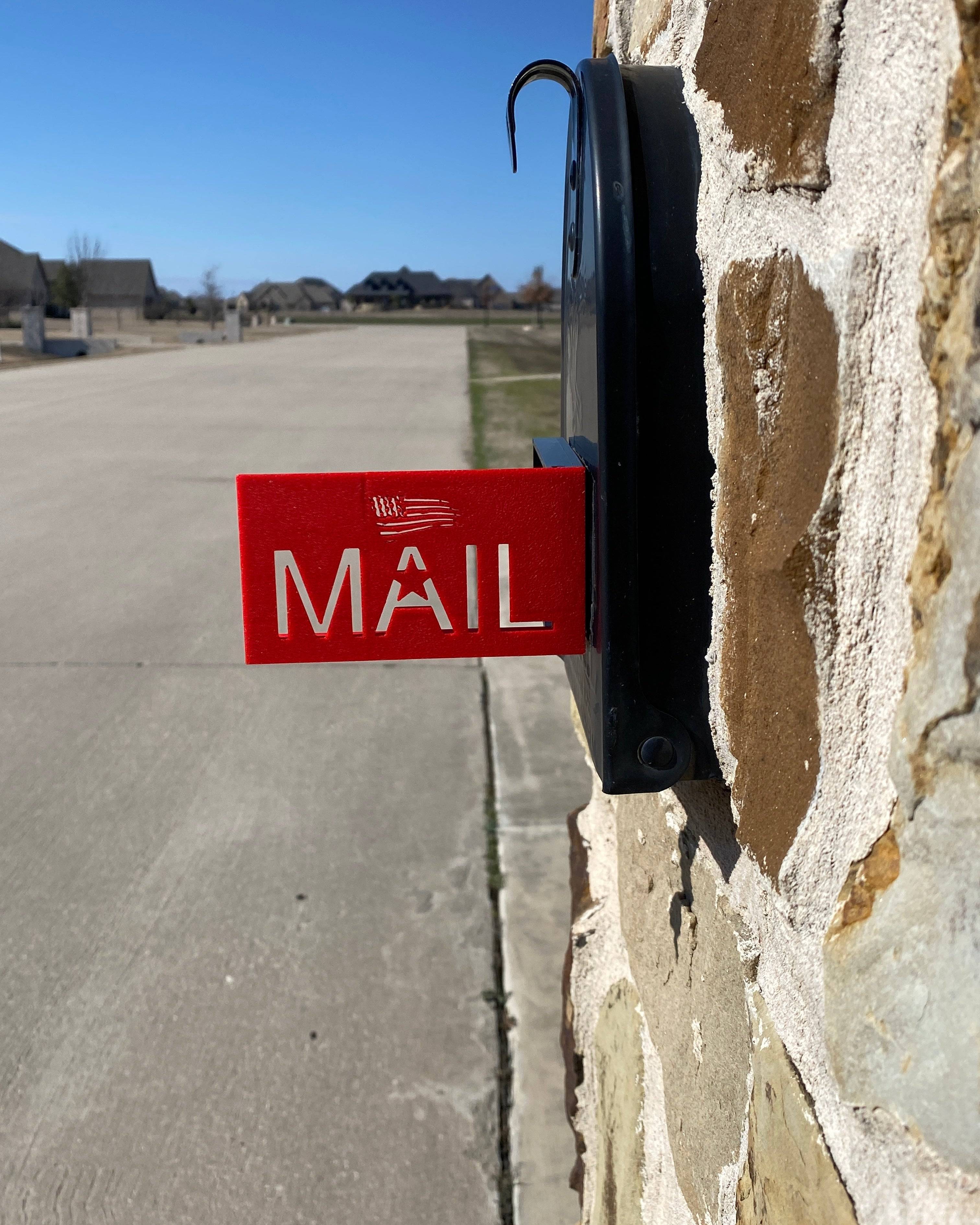 Bring curb appeal to your street with this mailbox flag for stone and brick mailboxes.