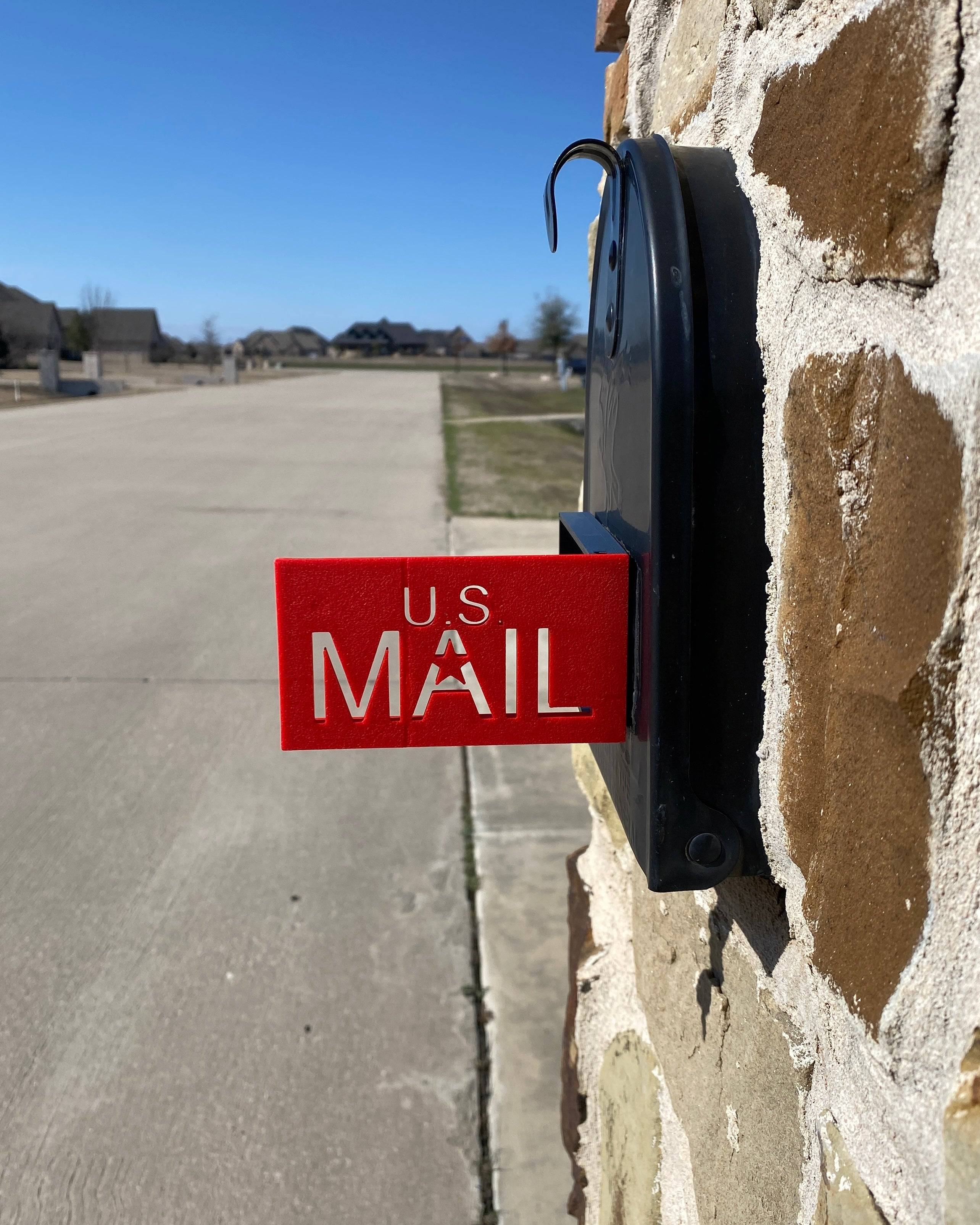 US MAIL Mailbox Flag for Stone or Brick Mailboxes