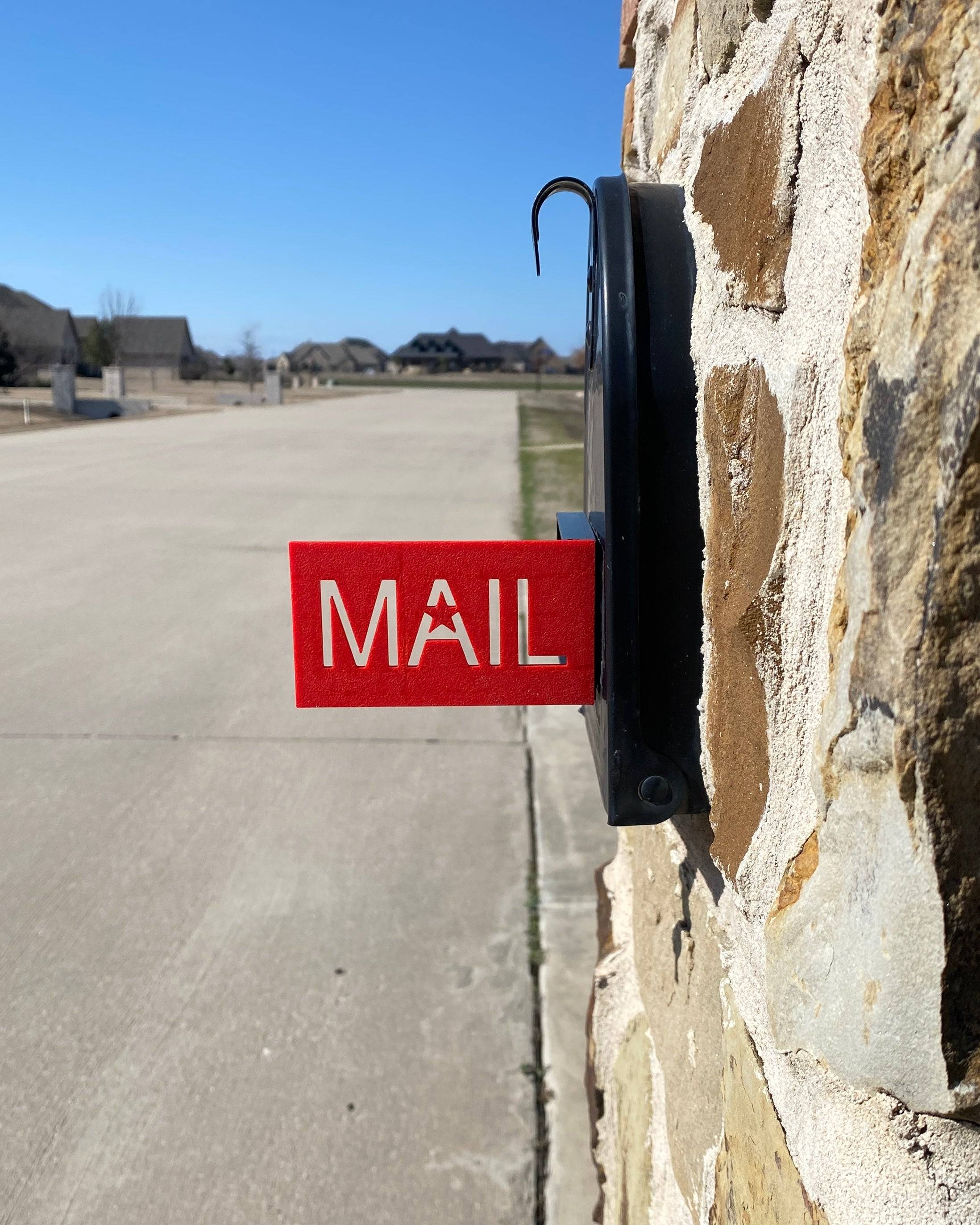 Mailbox Flag for Stone or Brick Mailboxes adds visibility to your mail carrier for your outgoing mail so you can have happy mail.