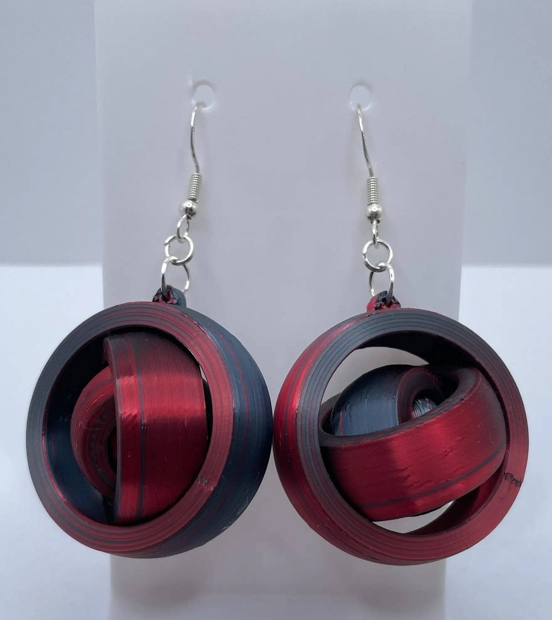 Gyro Fidget Spinner Dangle Earrings Ð Fun & Unique Statement Jewelry