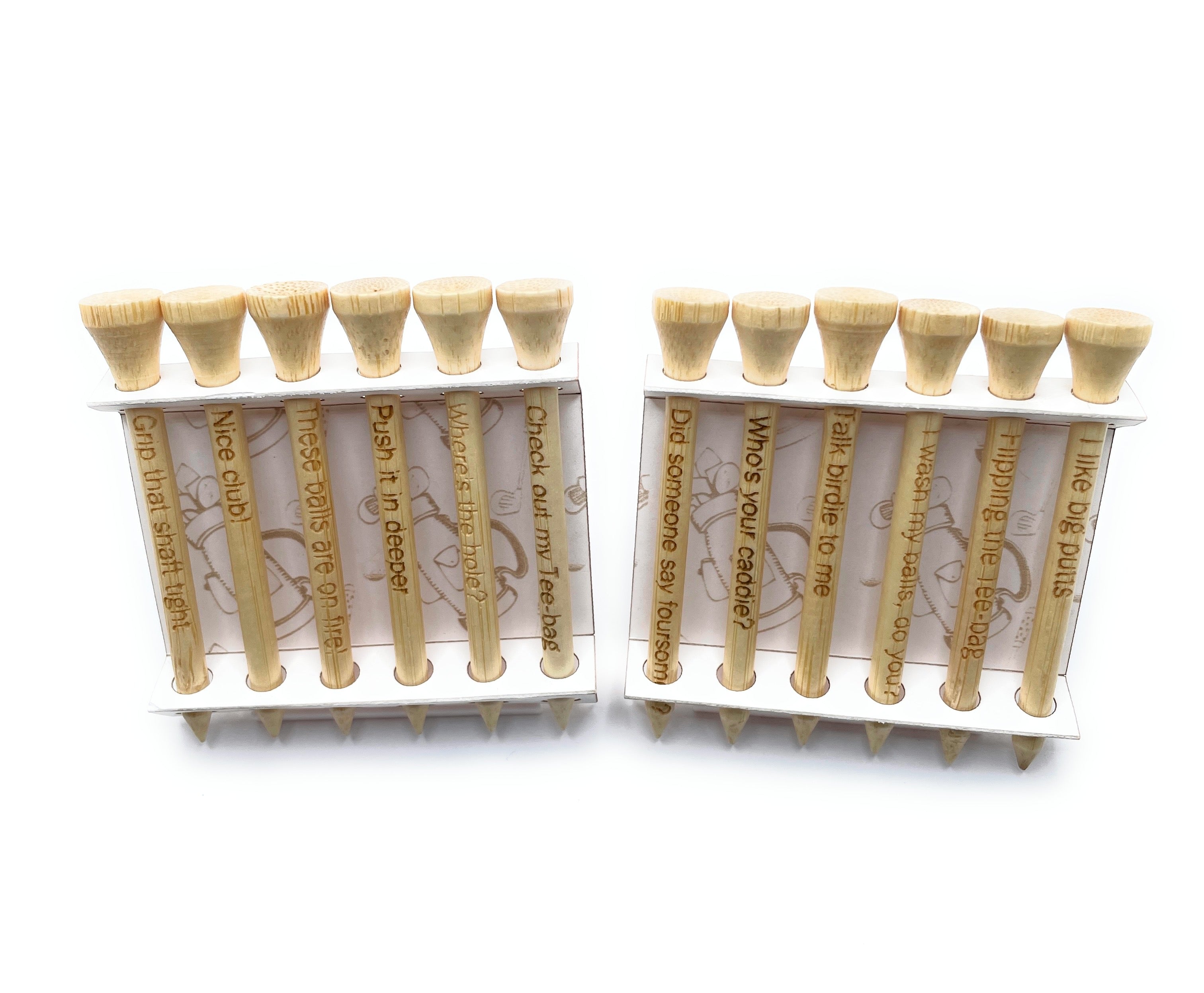 Personalized Golf Tees Ð Custom Engraved Set of 6 for Events & Gifts