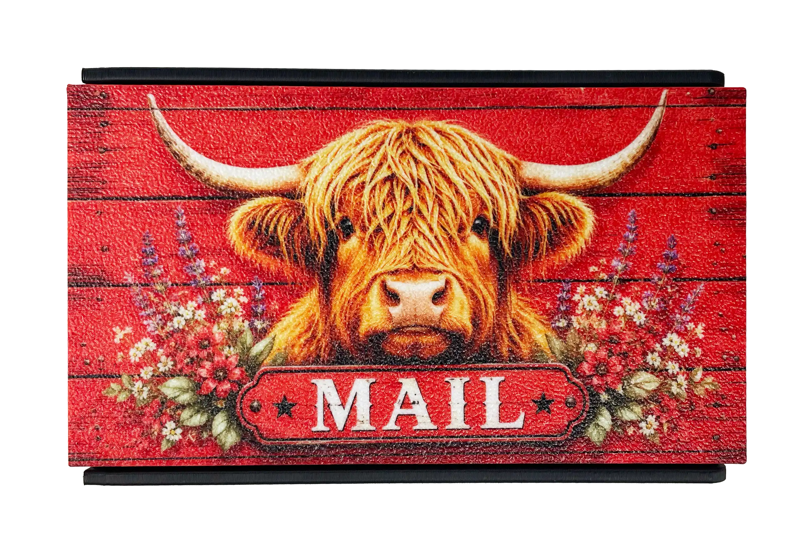 Highland Cow Mail Front-Mount Mailbox Flag | Universal Mailbox Flag Replacement
