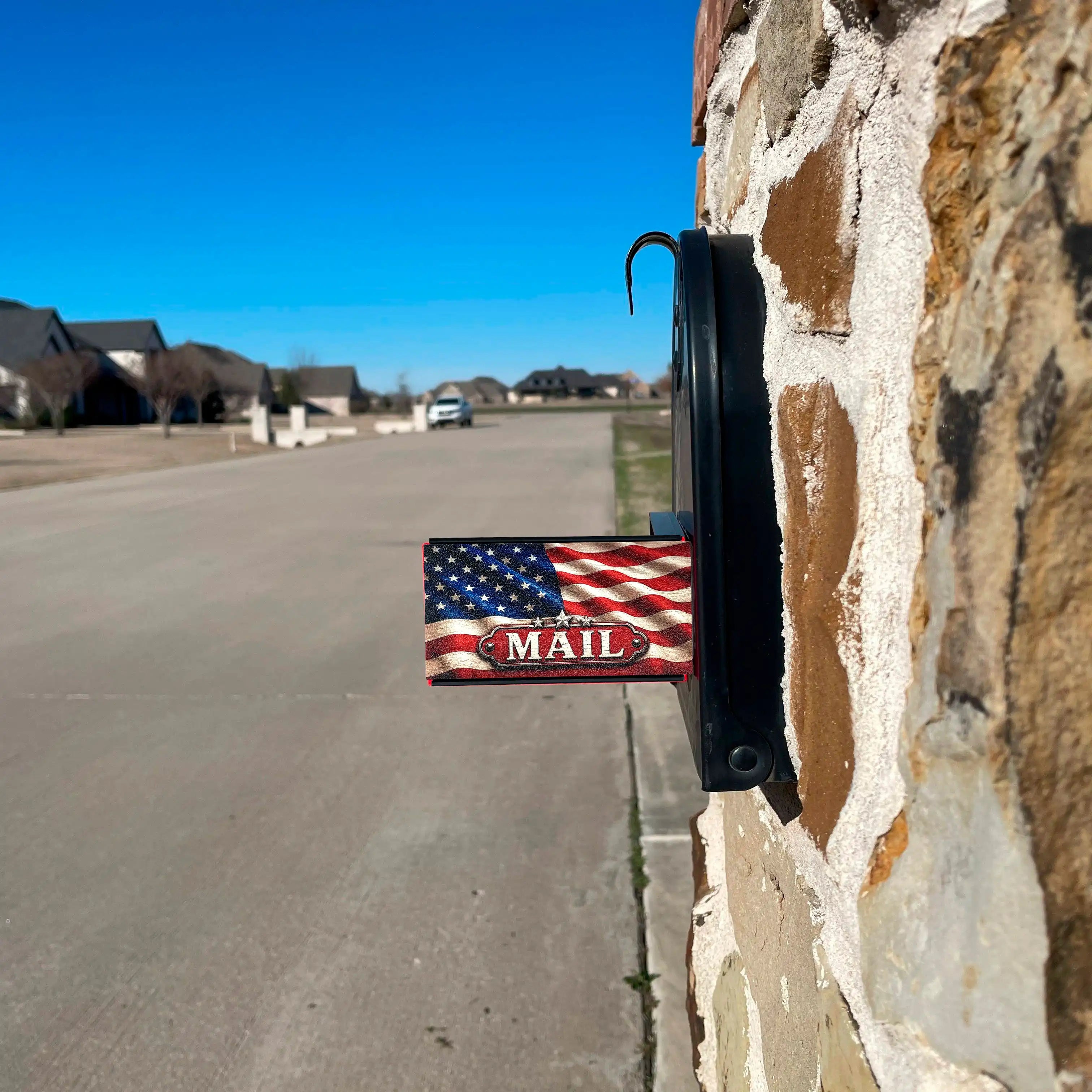 American Flag Mail Front-Mount Mailbox Flag | Universal Mailbox Flag Replacement