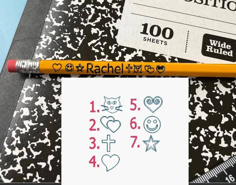 Personalized Yellow #2 Pencils Ð Custom Engraved (Set of 8)