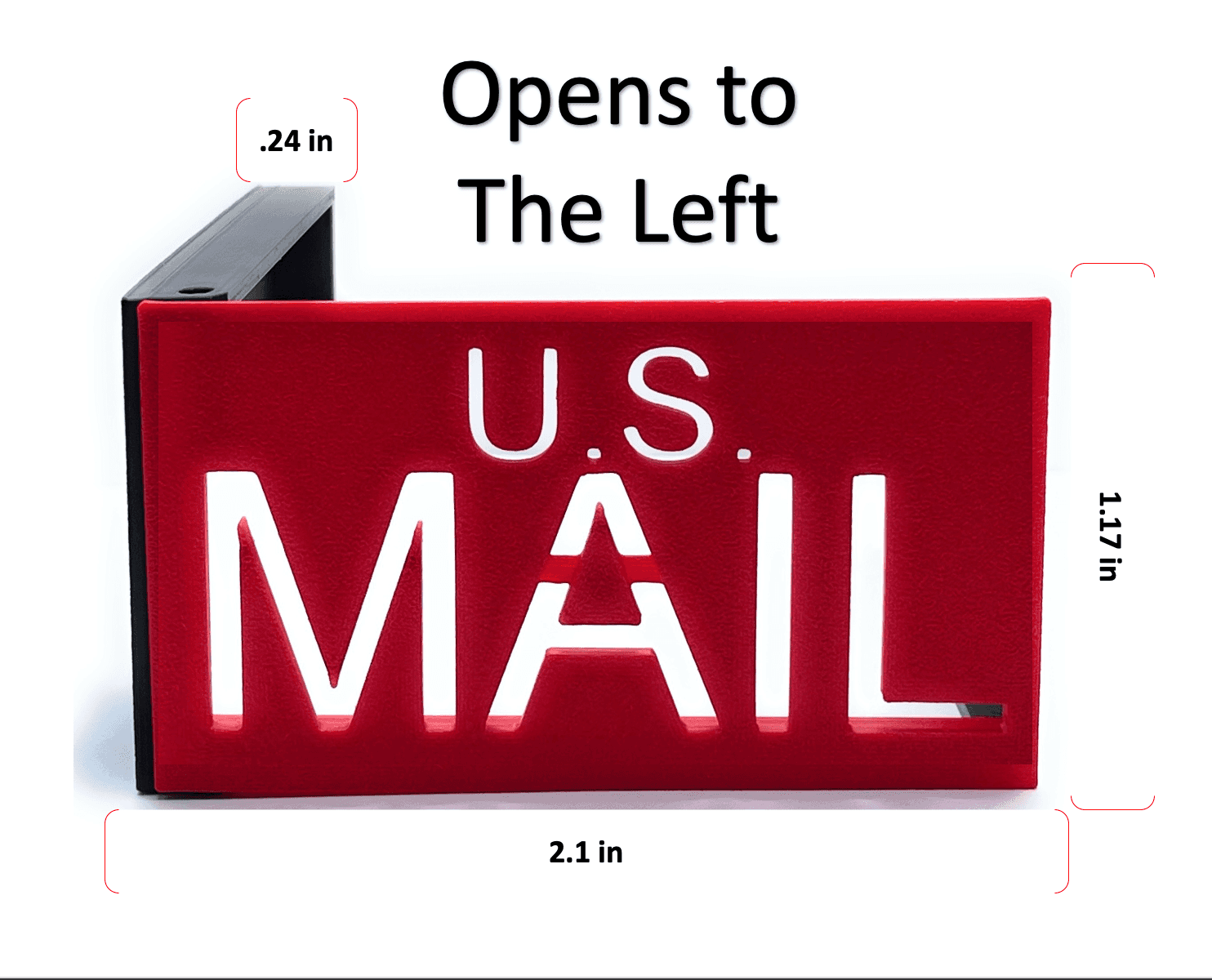 Mailbox Flag opens to the Left