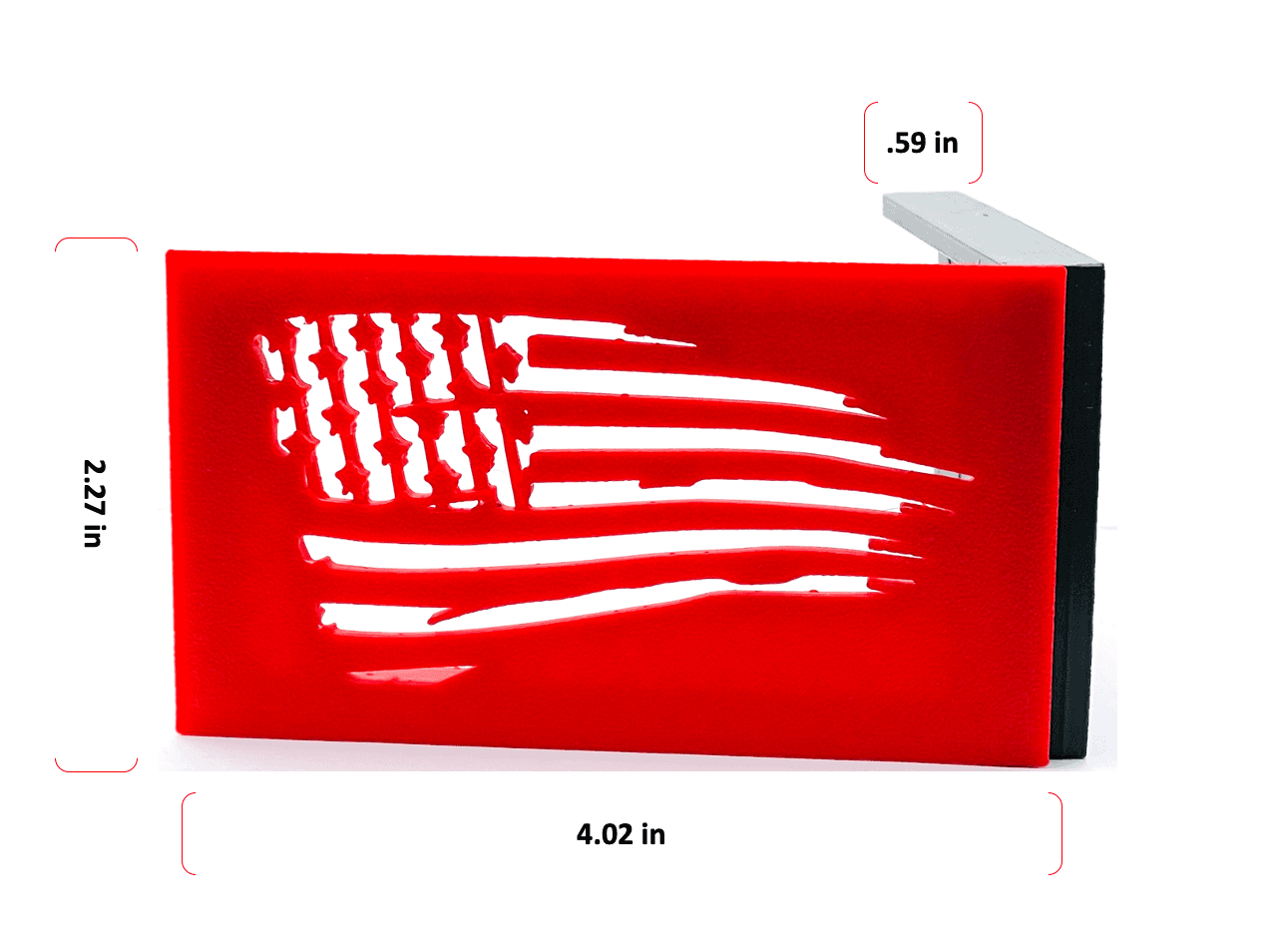 Mailbox Flag for Stone or Brick Mailboxes is a larger size, adding visibility for your mail carrier.