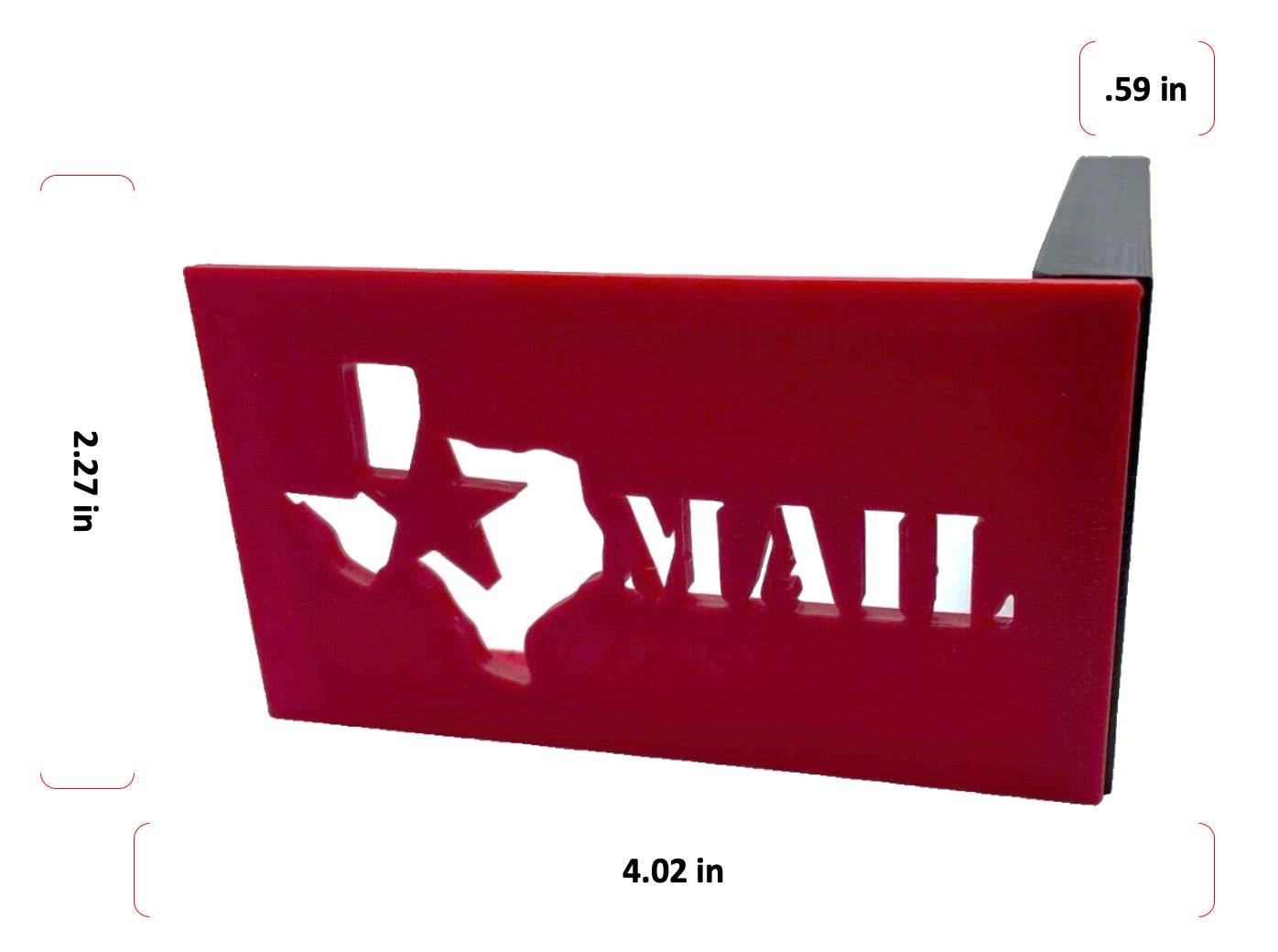 Texas Star Design Mailbox Flag for Stone or Brick Mailboxes – 321Engrave