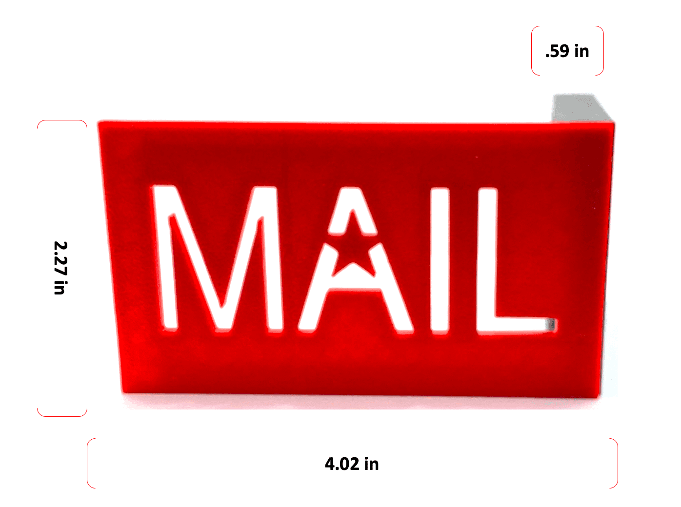 Mailbox Flag for Stone or Brick Mailboxes is made large for increased visibility.
