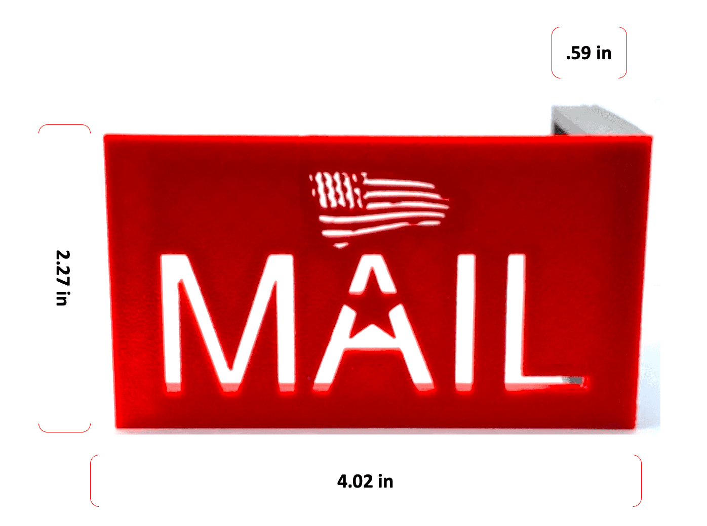 FLAG + MAIL Design Mailbox Flag for Stone or Brick Mailboxes – 321Engrave