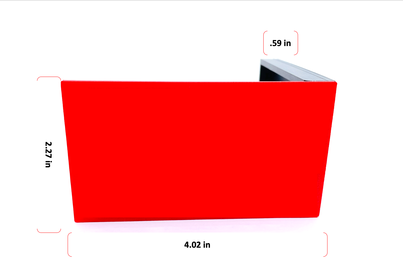 Solid Red Design Mailbox Flag for Stone or Brick Mailboxes