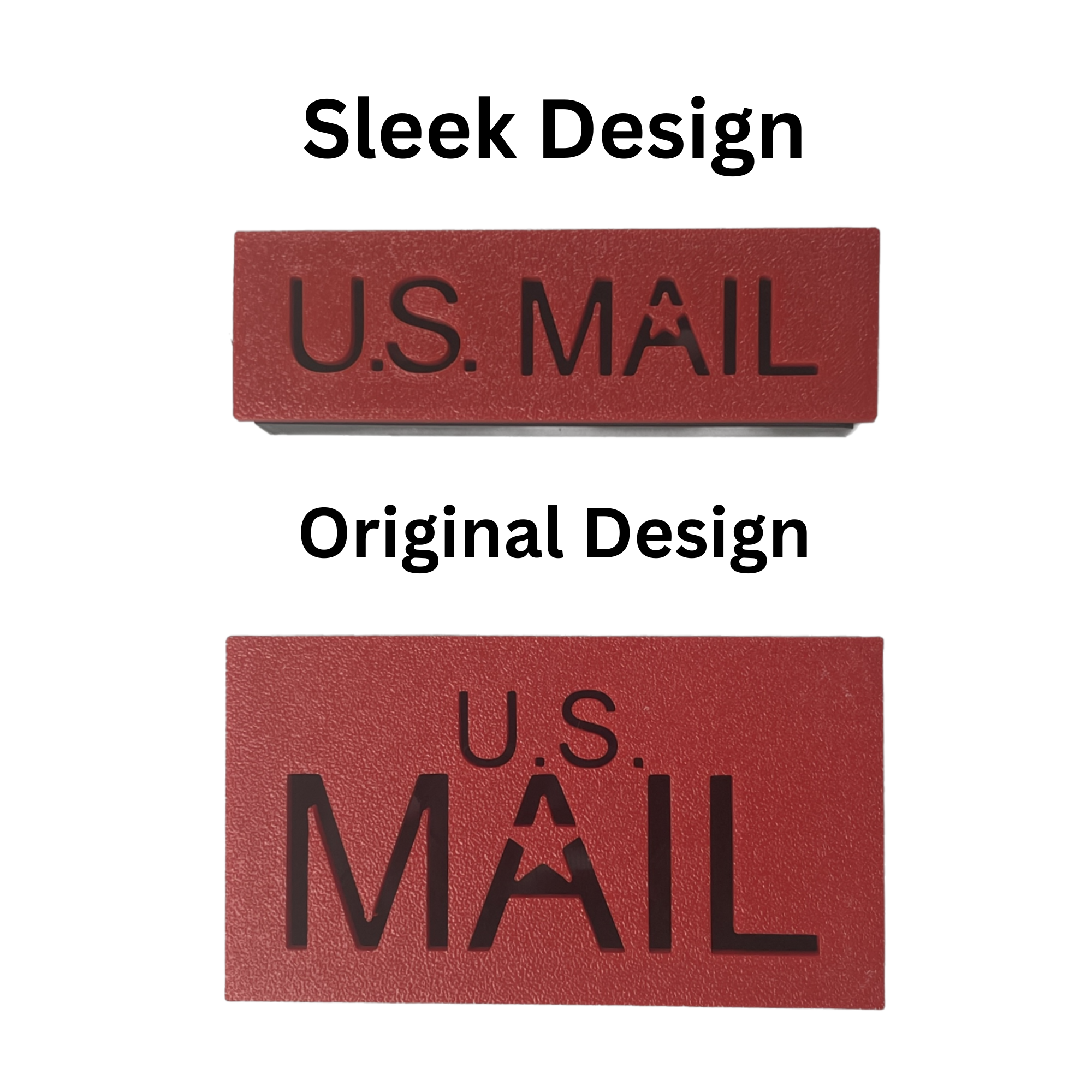 Sleek US MAIL Mailbox Flag - Easy Install for Brick & Stone Mailboxes