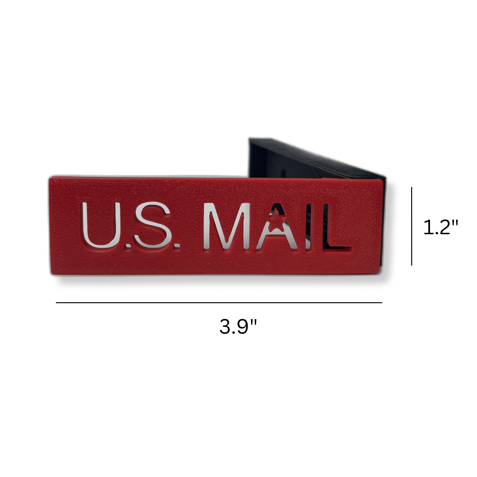 Sleek US MAIL Mailbox Flag - Easy Install for Brick & Stone Mailboxes