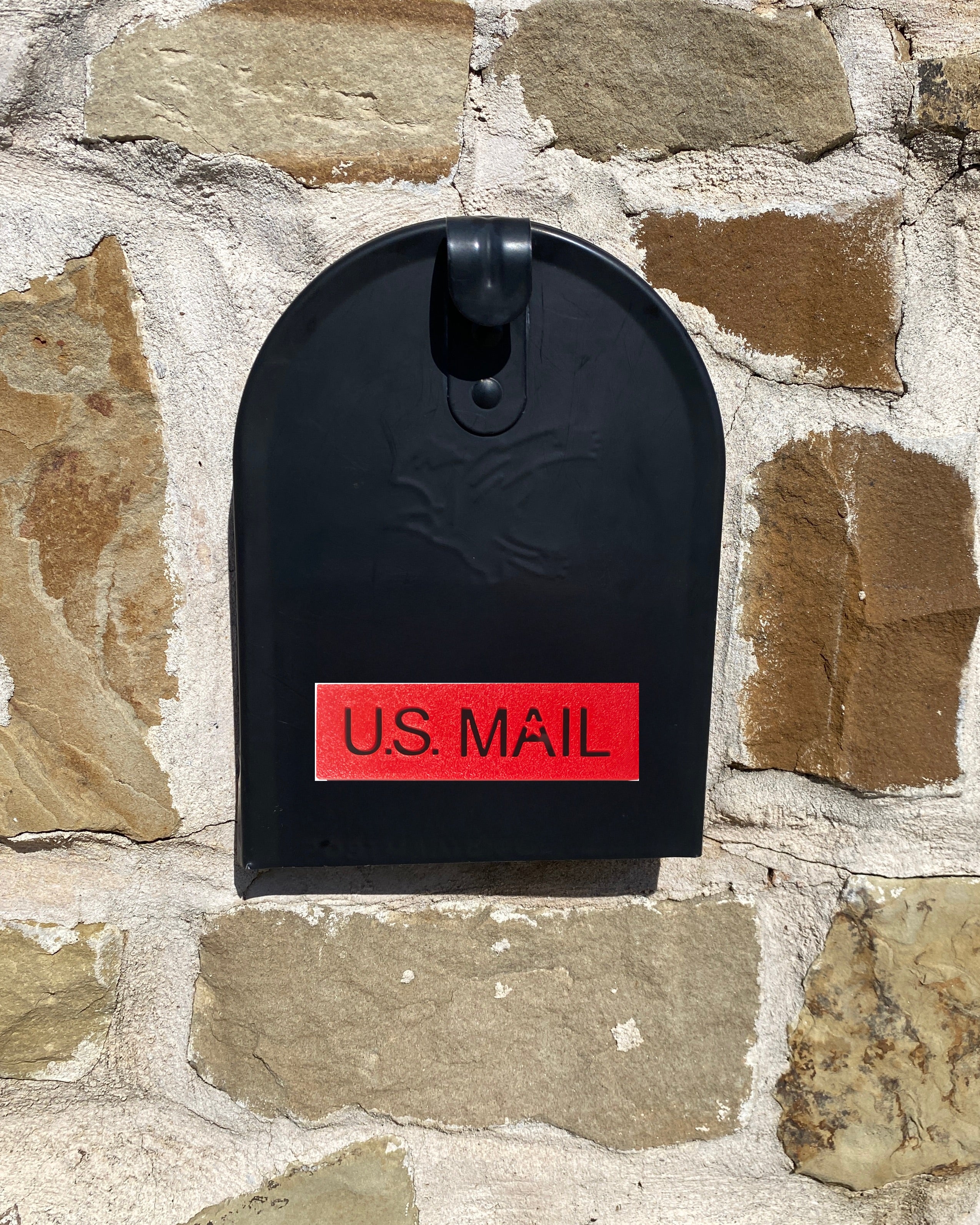Sleek US MAIL Mailbox Flag - Easy Install for Brick & Stone Mailboxes