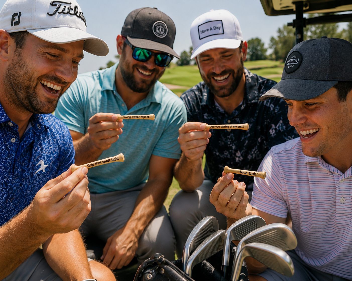 Funny Golf Tee Gift Set | Perfect for Golfers & Outings (Set of 6)