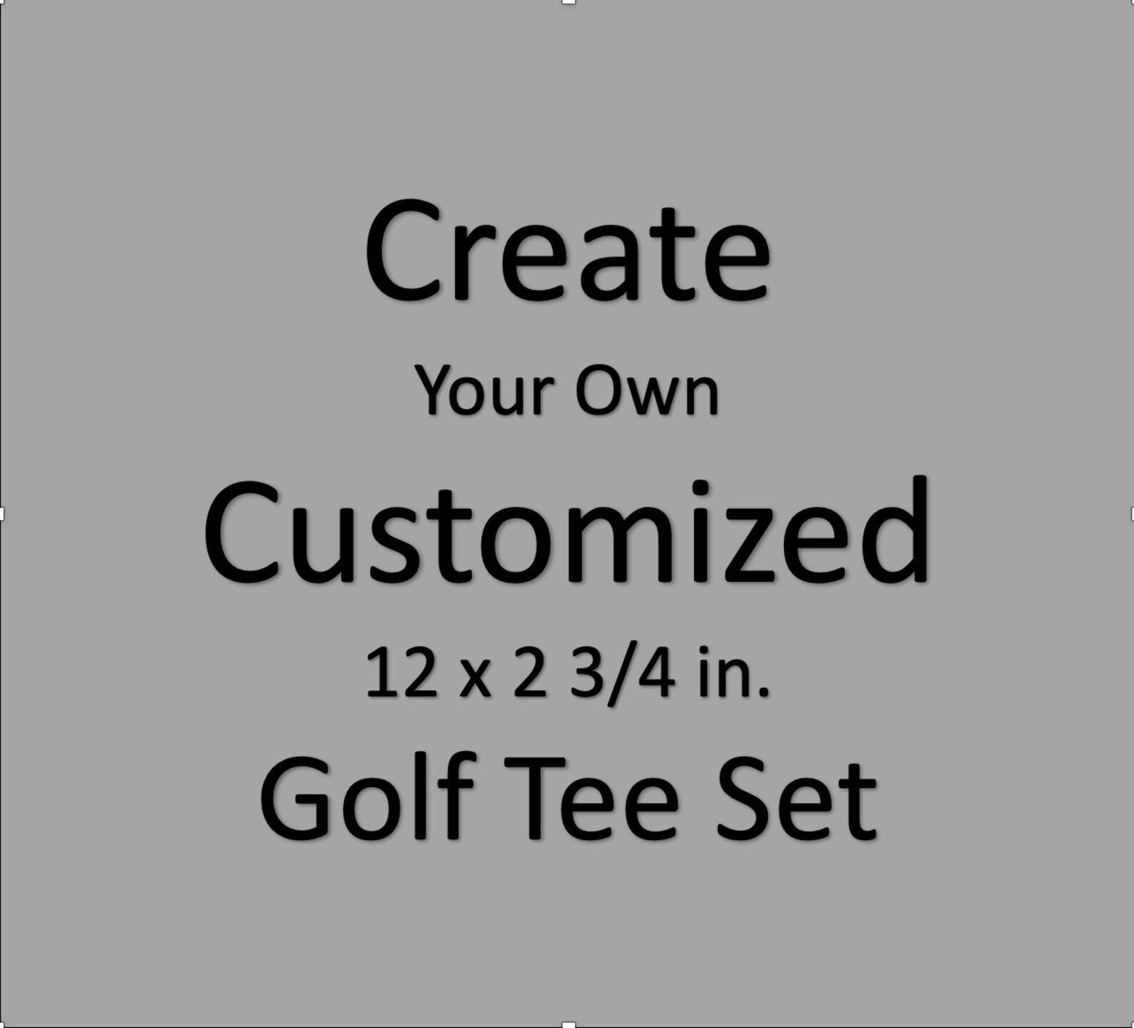 12 - 2 3/4 in. Customize Golf Tee Set, Alternative 2 Business Cards, Golfing Event, Marketing, Trade show, Groomsman gift, Pouch included