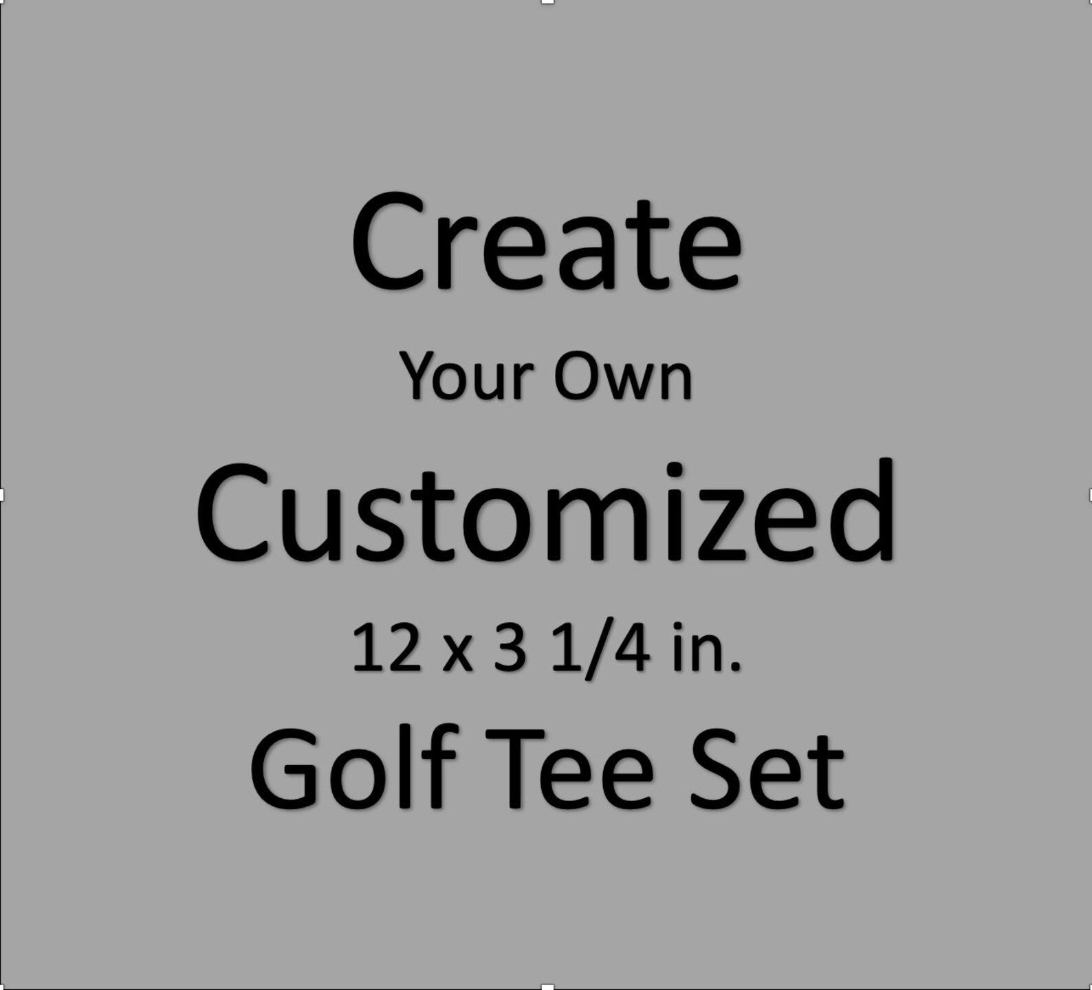12 - 3 1/4 in. Customize Golf Tee Set, Alternative 2 Business Cards, Golfing Event, Marketing, Trade show, Groomsman gift, Pouch included