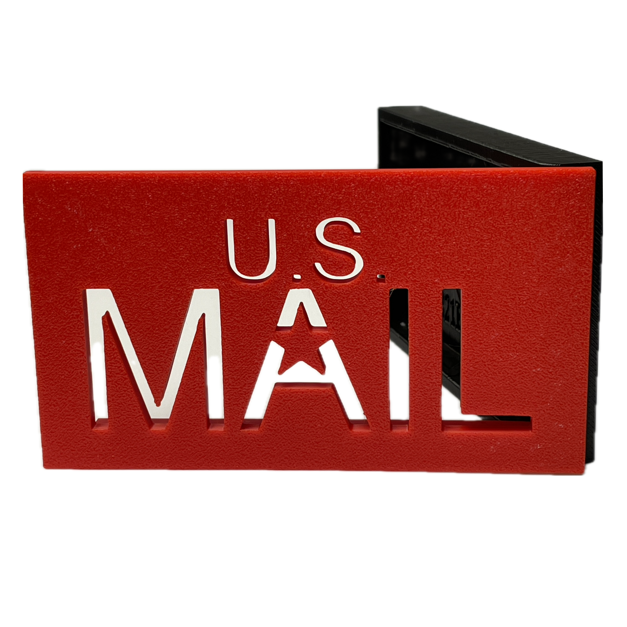 US Mail mailbox flag for brick or stone mailboxes product picture on a white background.